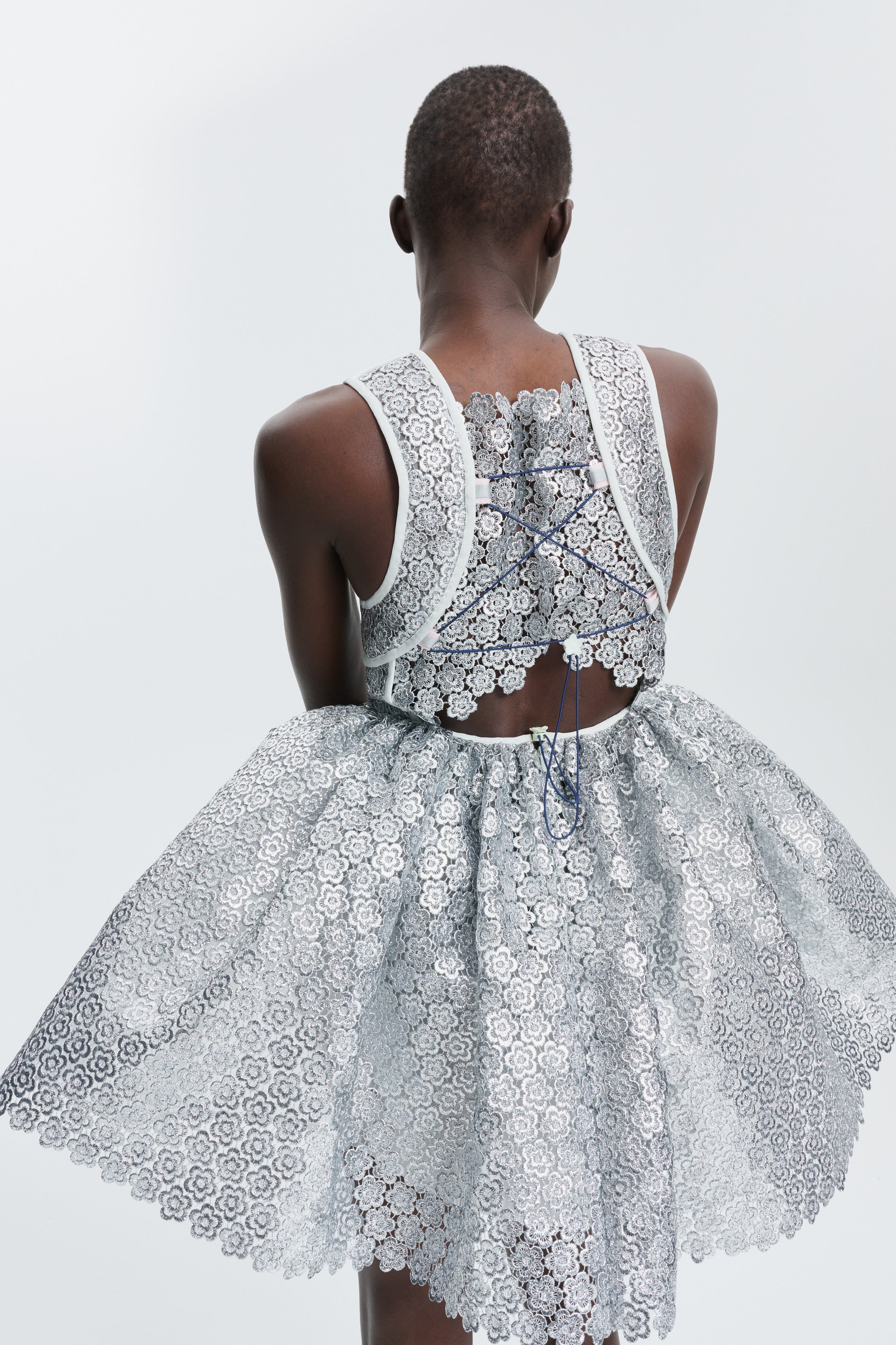 CBFINOT | DRESS MEADOW GUIPURE SILVER