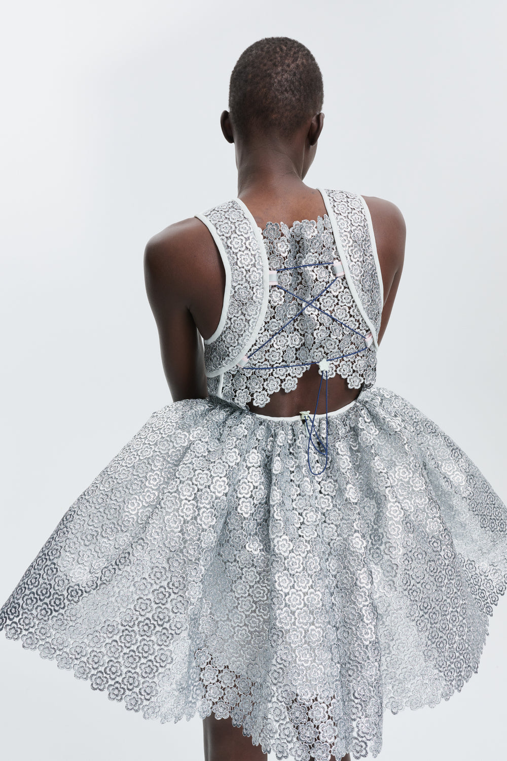 CBFINOT | DRESS MEADOW GUIPURE SILVER