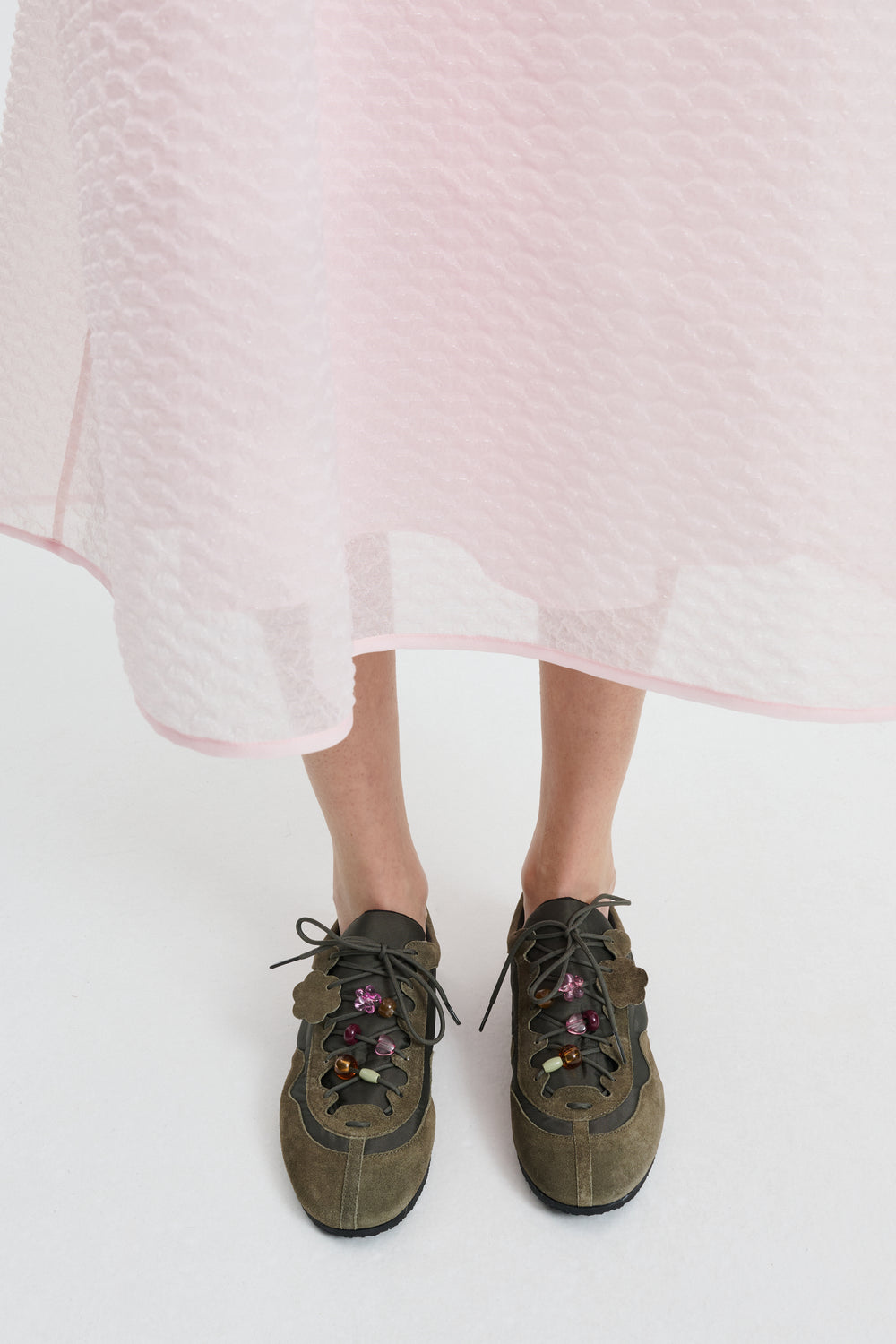 CBBLAISE | SNEAKERS SUEDE / NYLON OLIVE