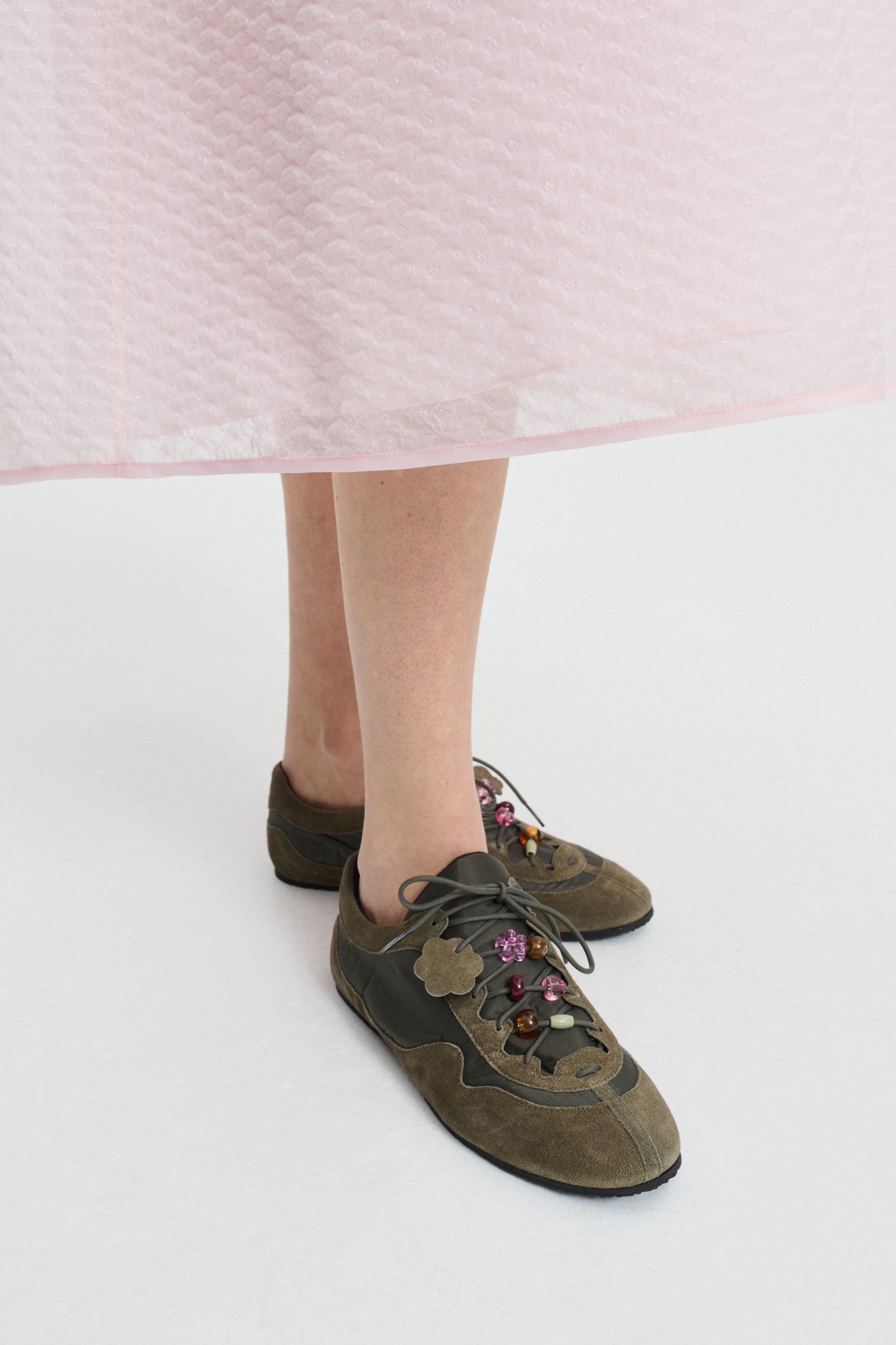 CBBLAISE | SNEAKERS SUEDE / NYLON OLIVE