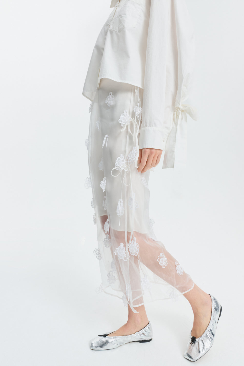 APRIL | SKIRT KIRI EMBROIDERY WHITE BRIDAL