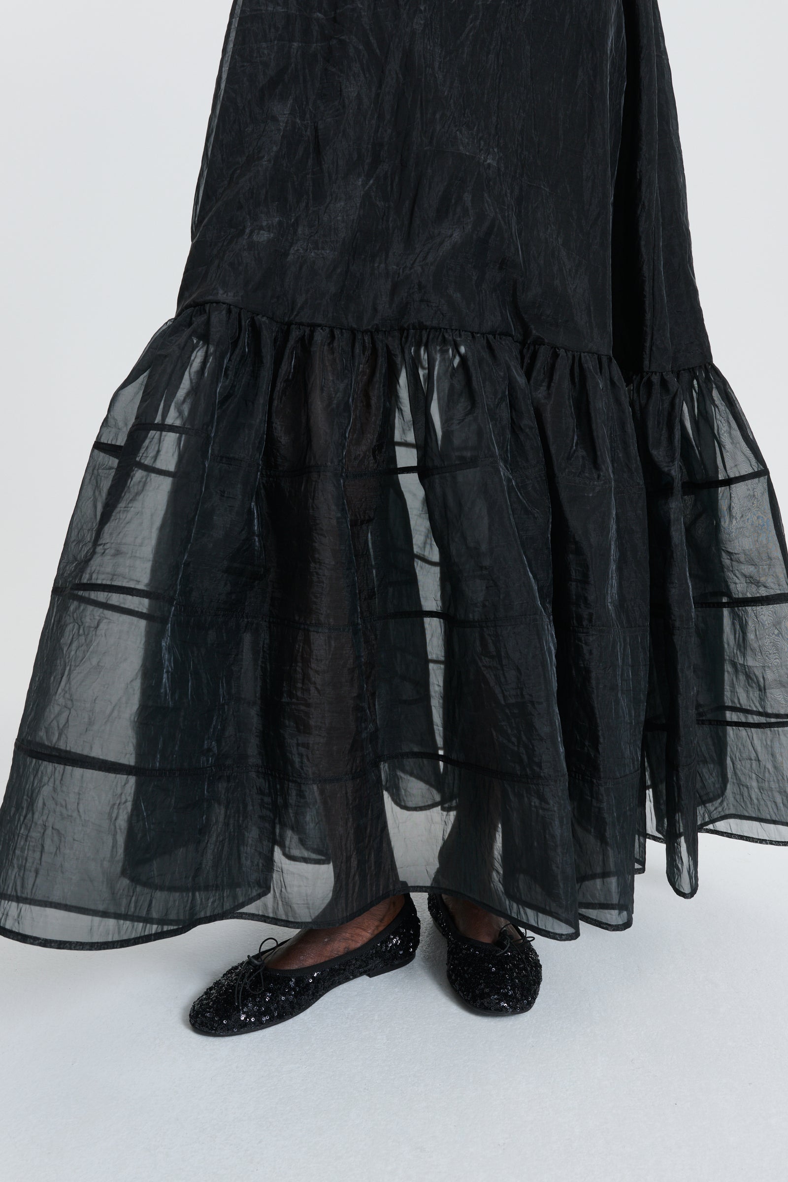 CBDOLLY | GOWN LIQUID MYRTIA BLACK