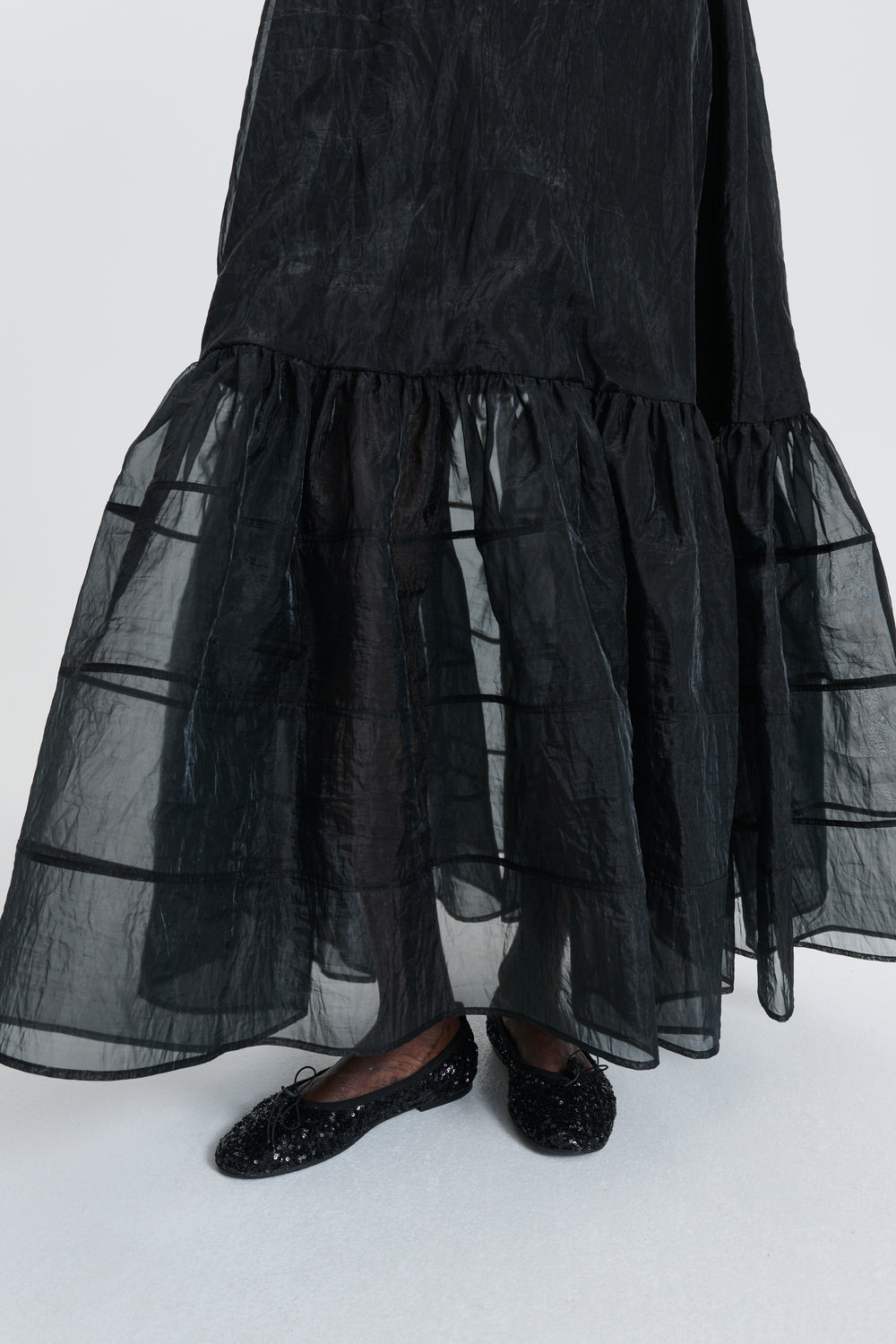 CBDOLLY | GOWN LIQUID MYRTIA BLACK