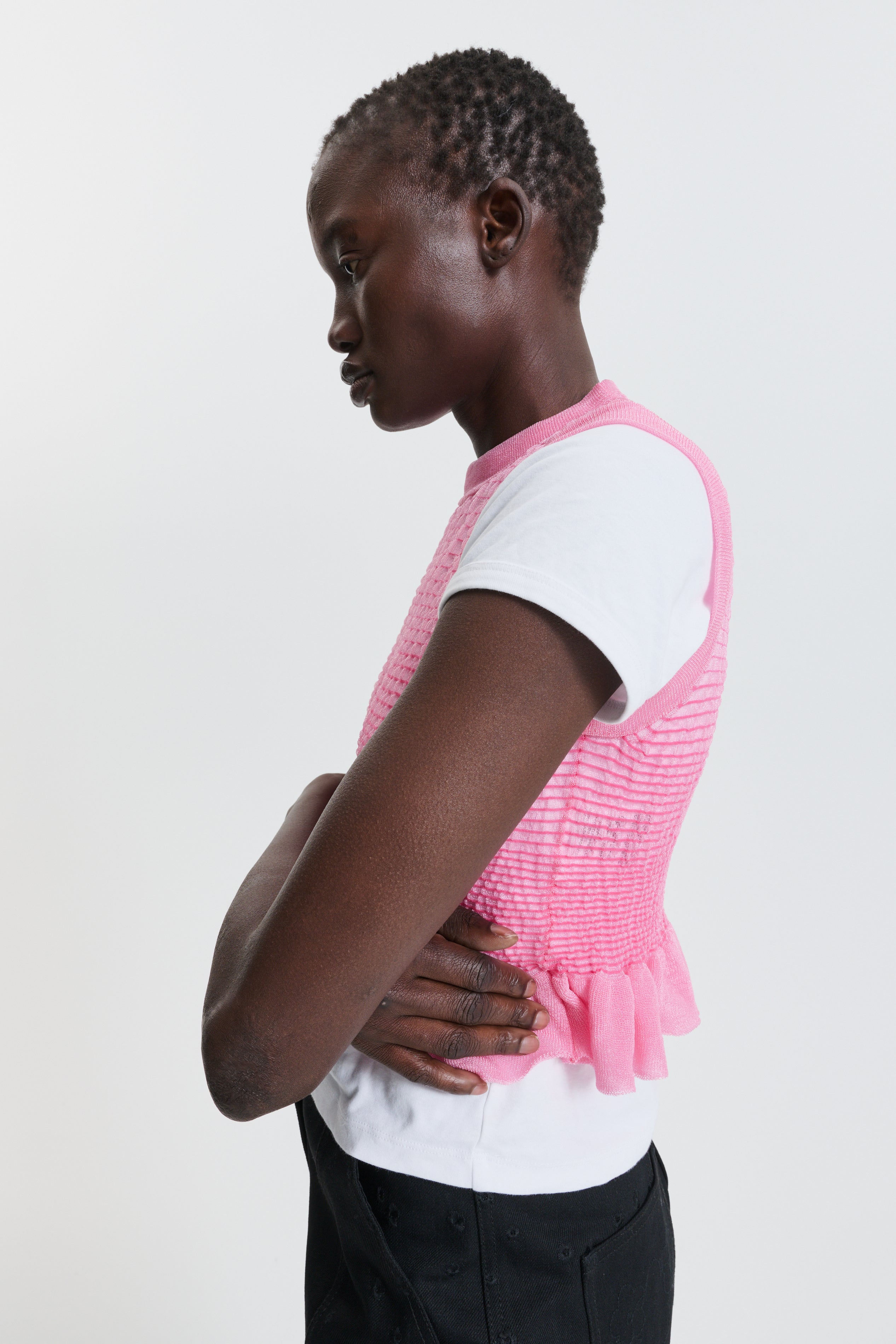 CBCORALI | TOP SHEER SUMMER KNIT PINK – Cecilie Bahnsen