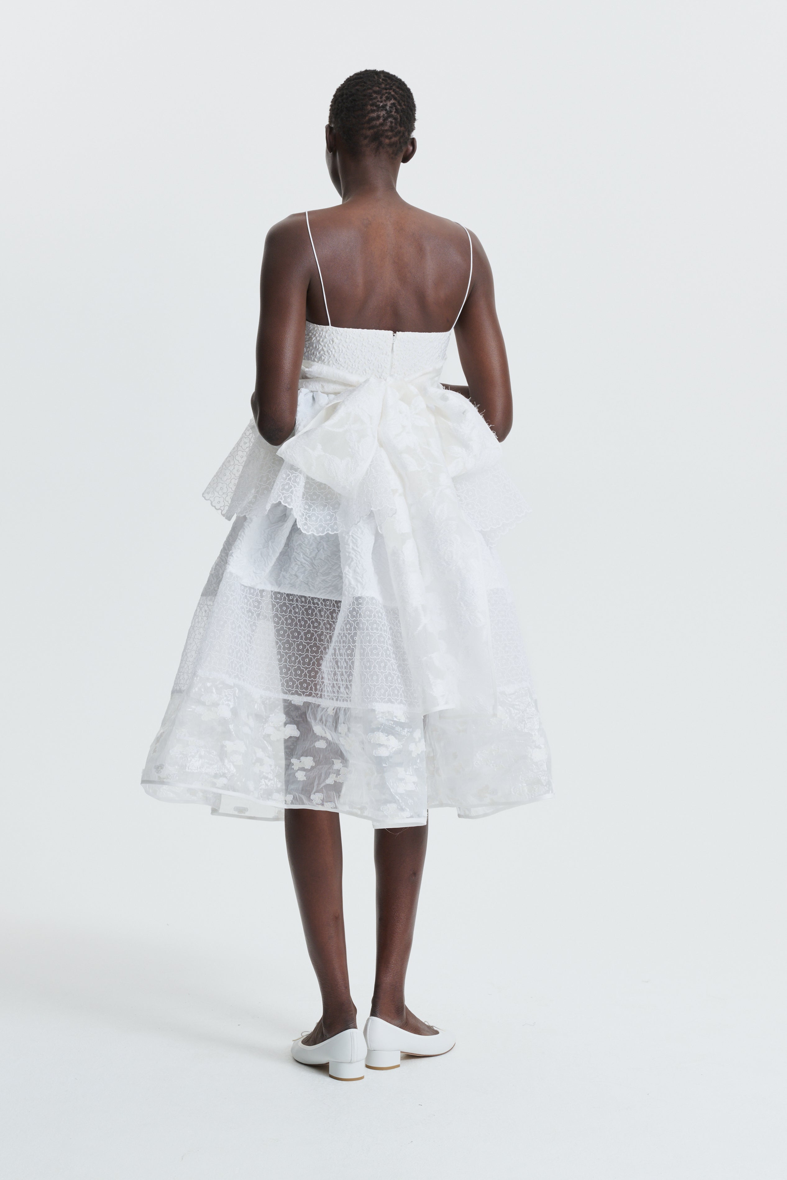 BLAIRE | SKIRT WHITE IVORY PATCHWORK