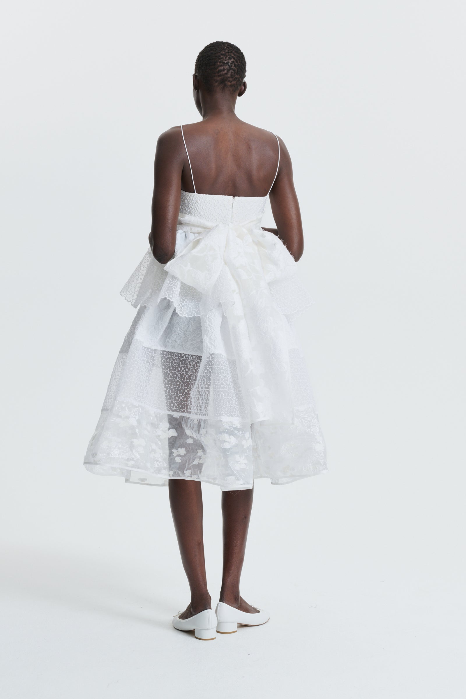 BLAIRE | SKIRT WHITE IVORY PATCHWORK