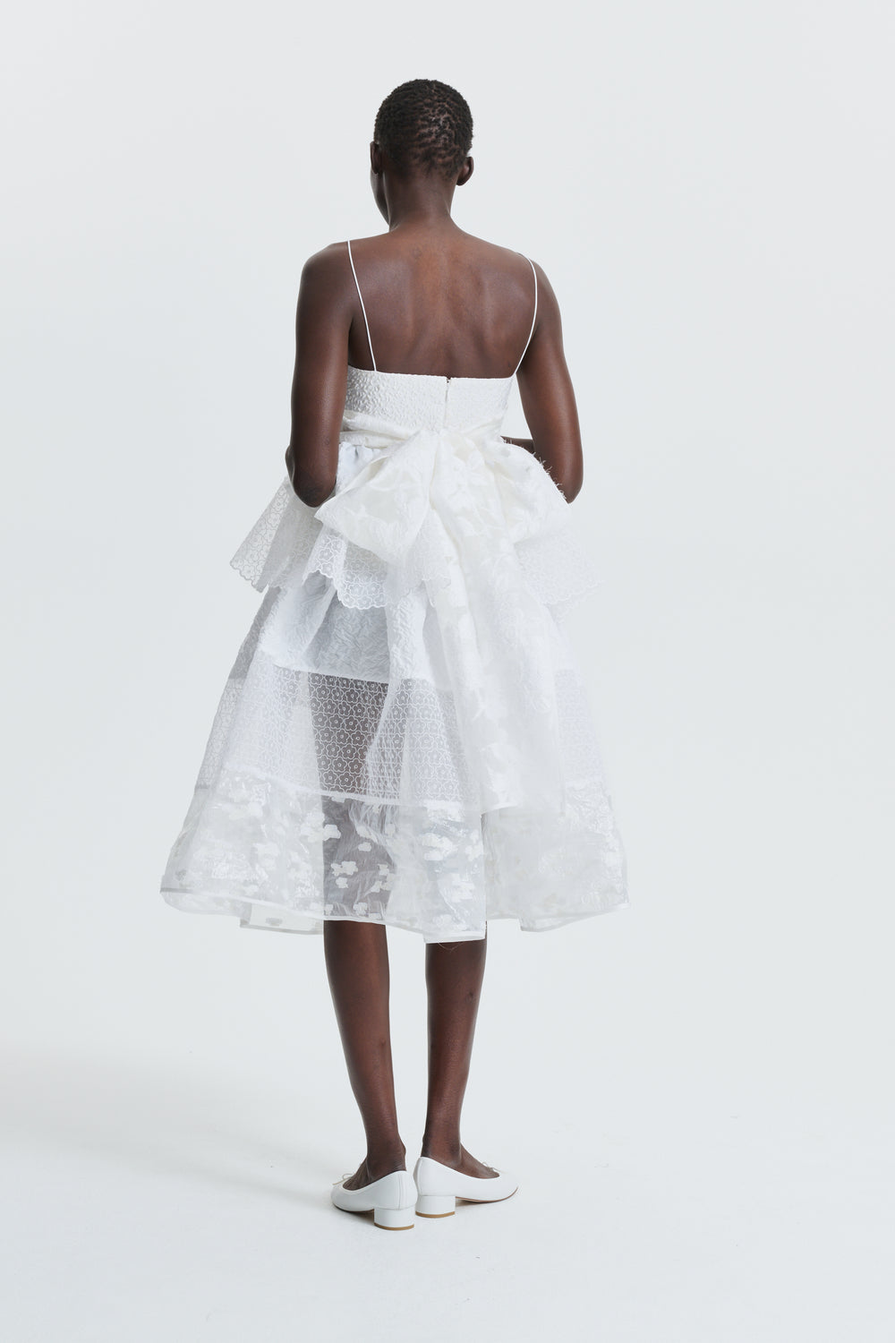 BLAIRE | SKIRT WHITE IVORY PATCHWORK