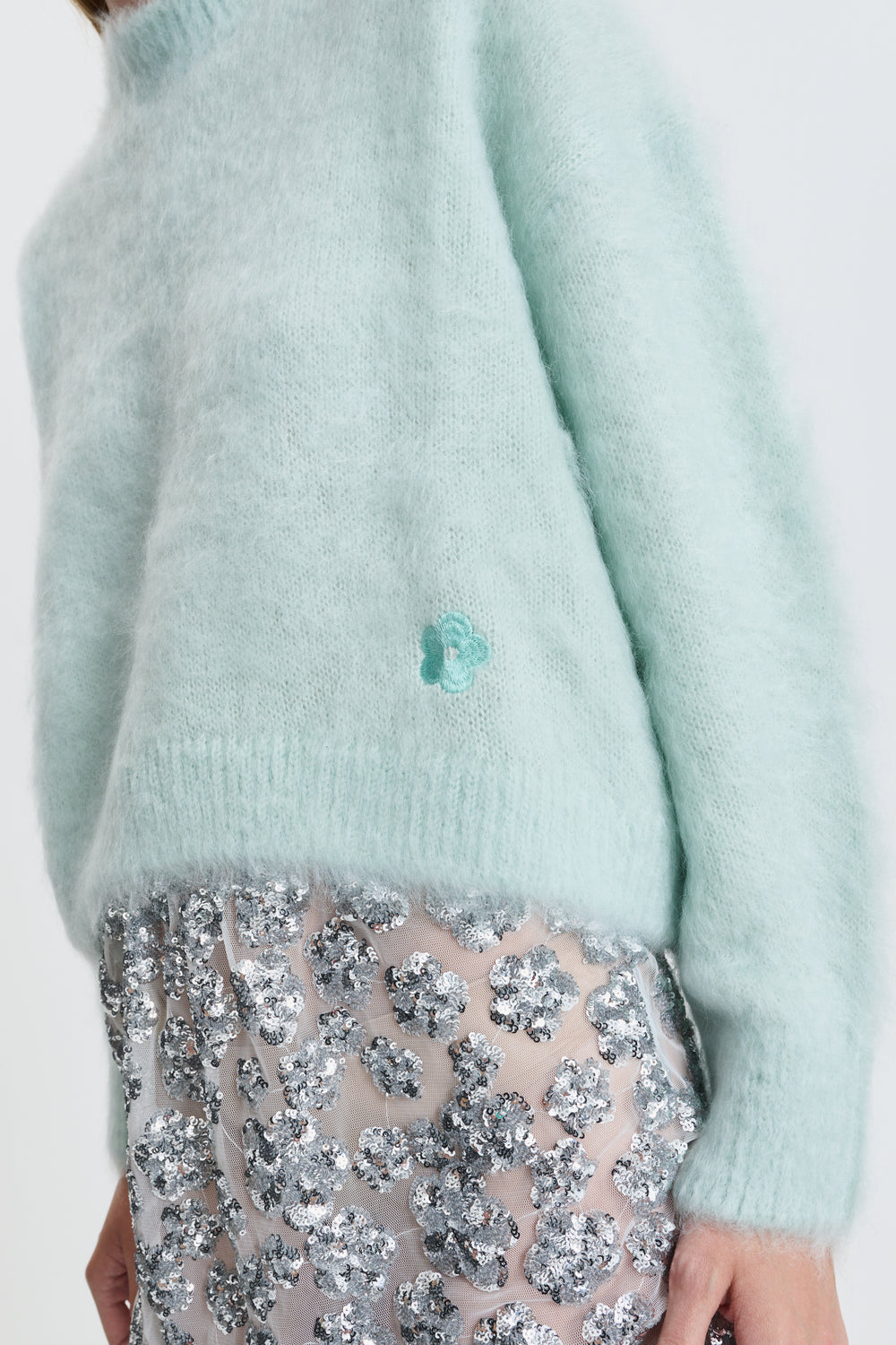 CBFIRALL | JUMPER SILK MOHAIR KNIT MINT
