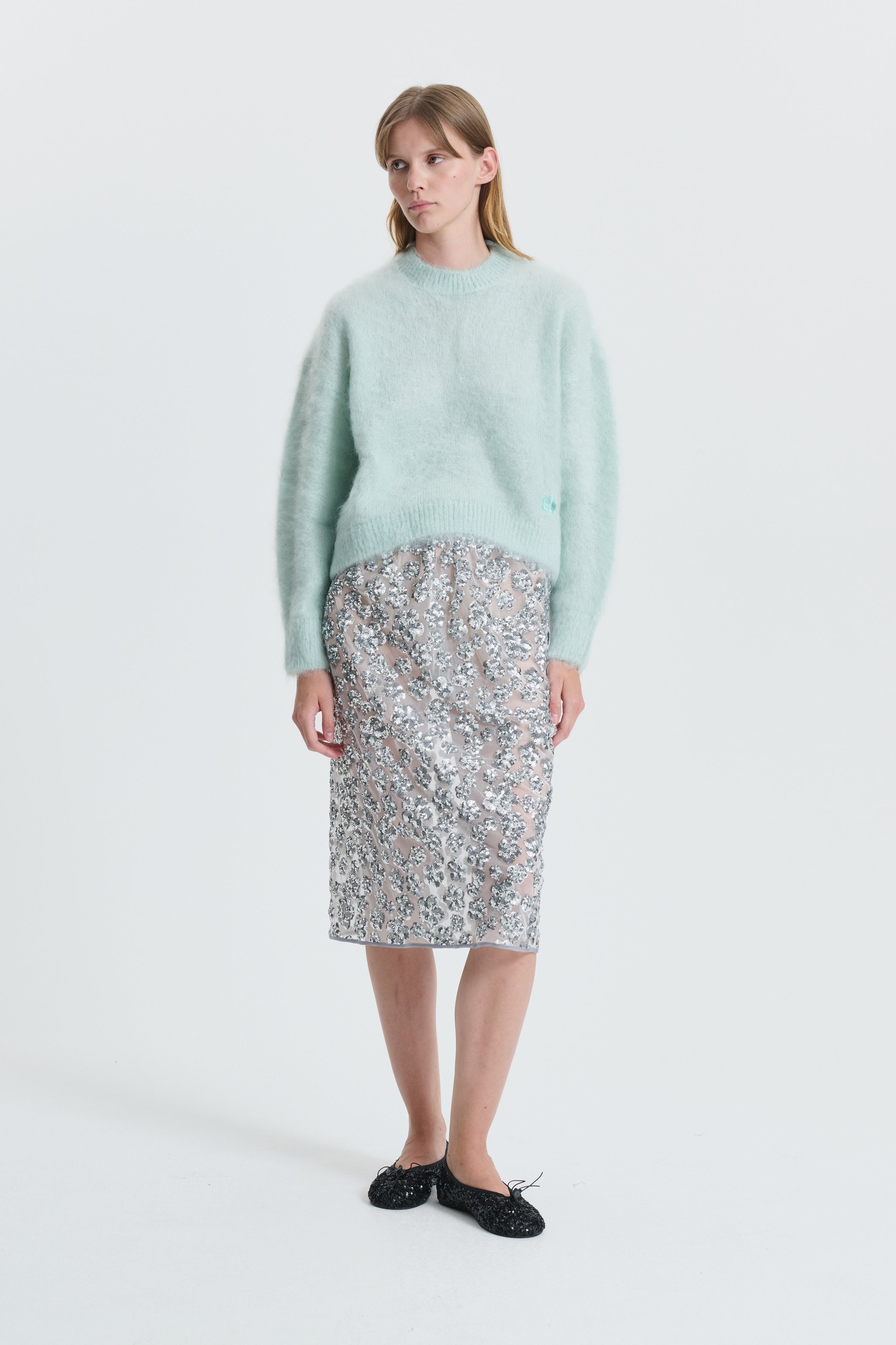 CBFIRALL | JUMPER SILK MOHAIR KNIT MINT