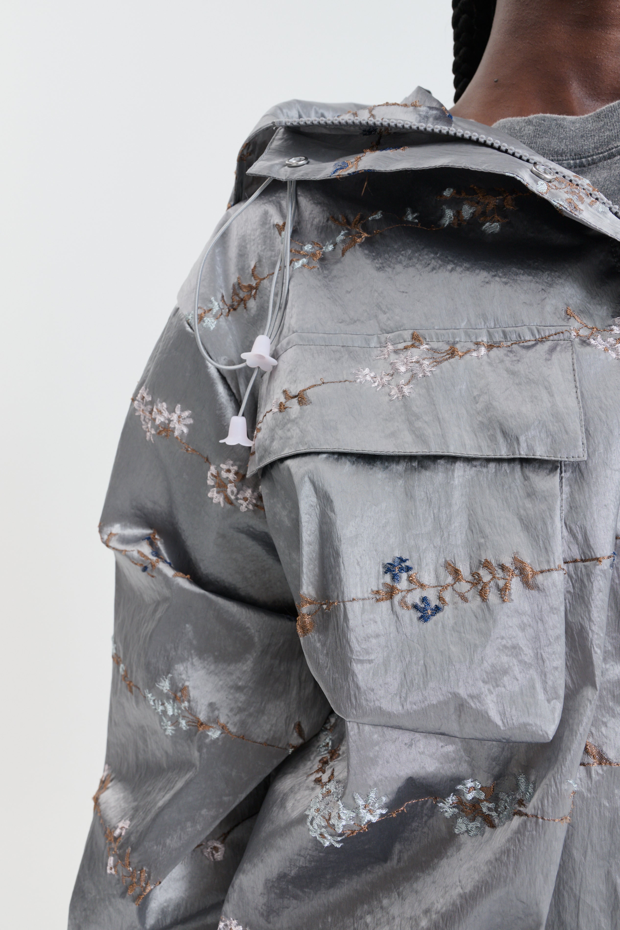 CBGERTIE | JACKET DAINTY JACQUARD GREY MULTI