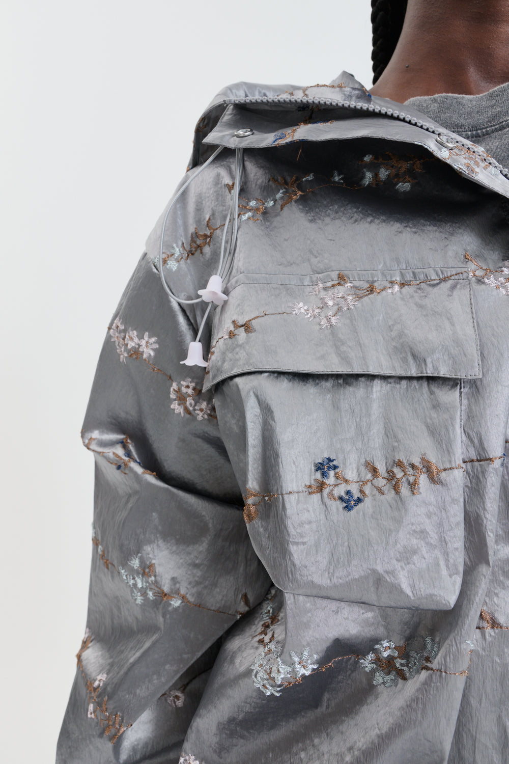 CBGERTIE | JACKET DAINTY JACQUARD GREY MULTI