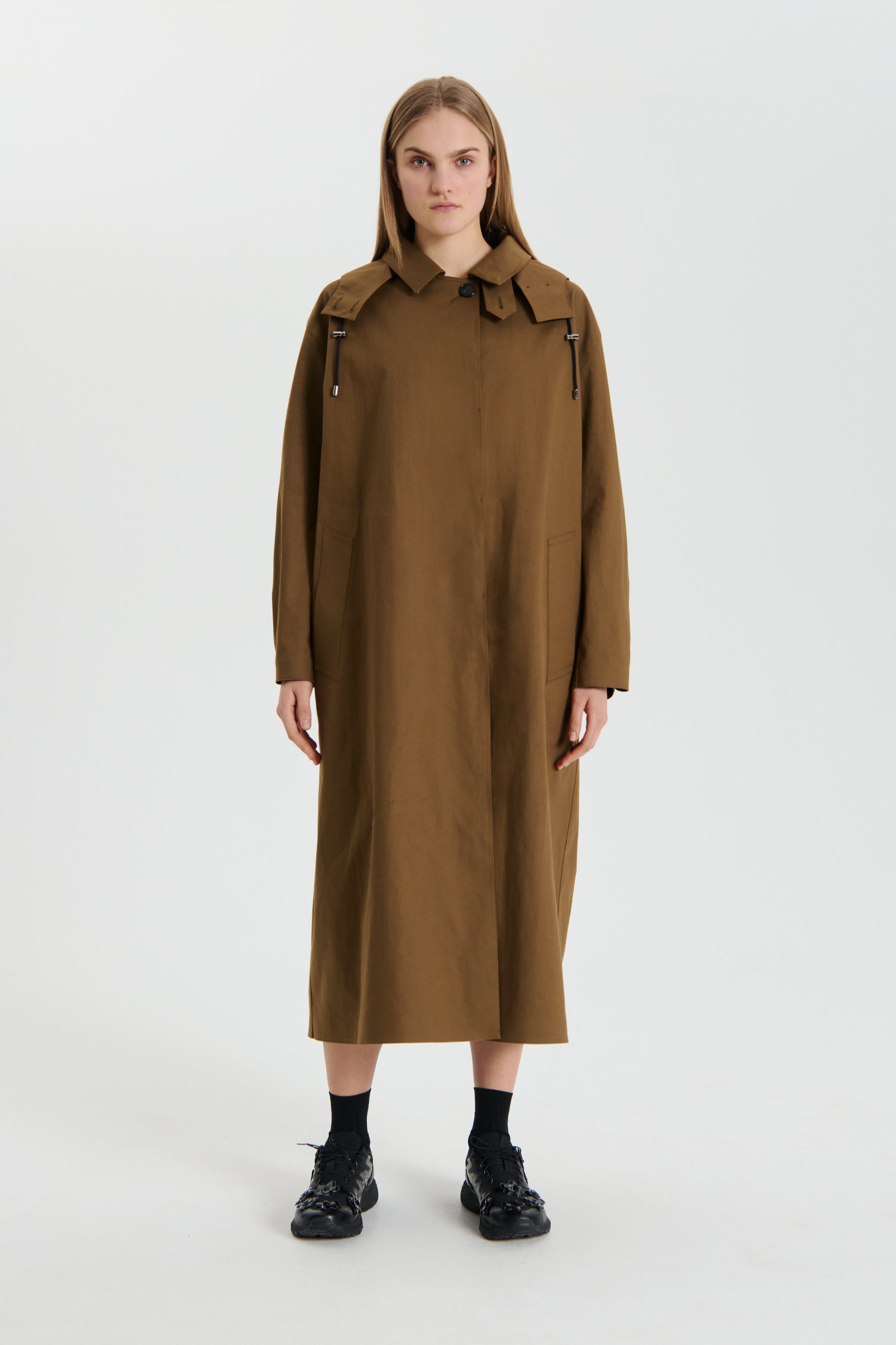 ONID | COAT BONDED COTTON BROWN
