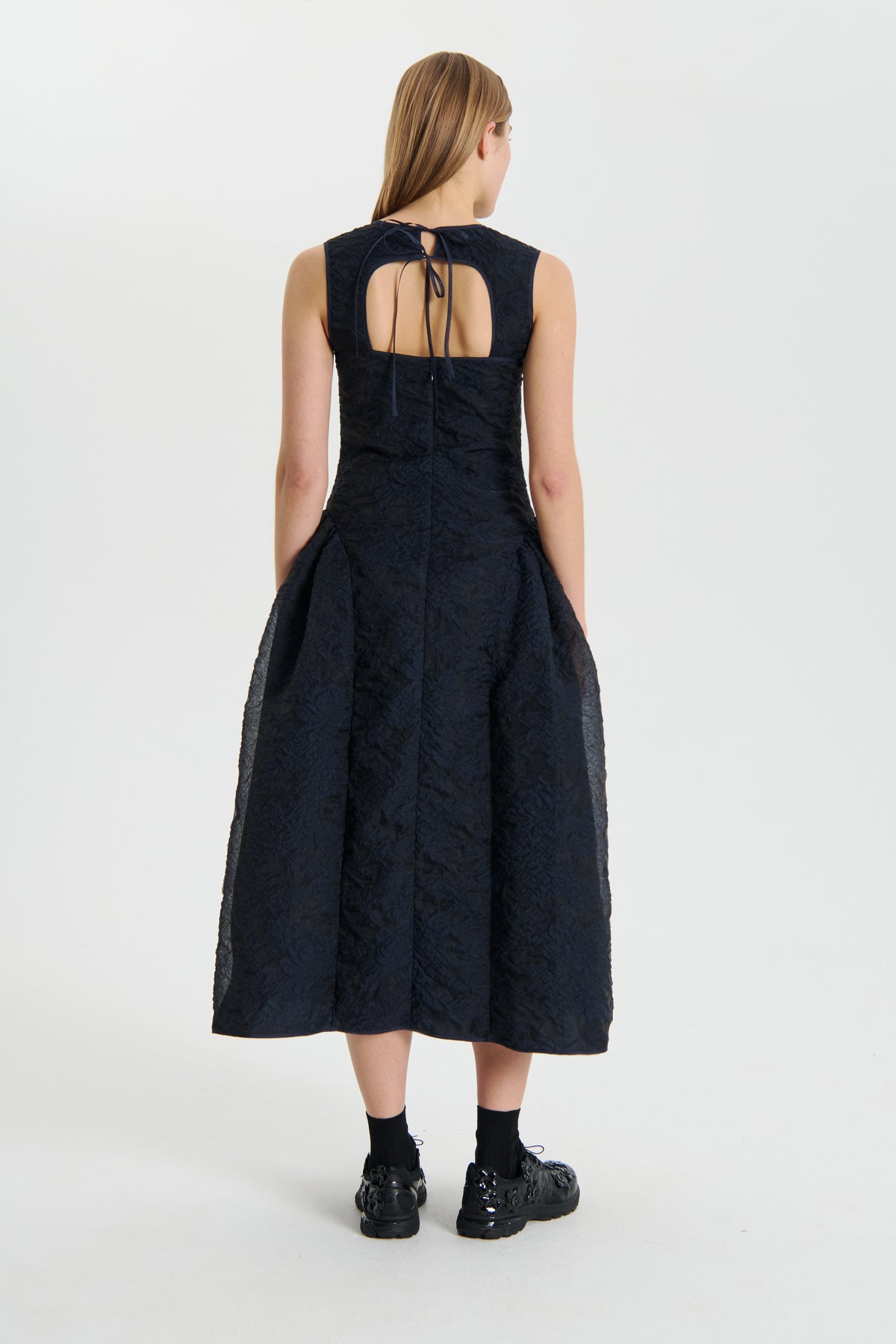 GINE | DRESS POSY MATELASS NAVY Cecilie Bahnsen GINE | DRESS POSY MATELASS NAVY Cecilie Bahnsen