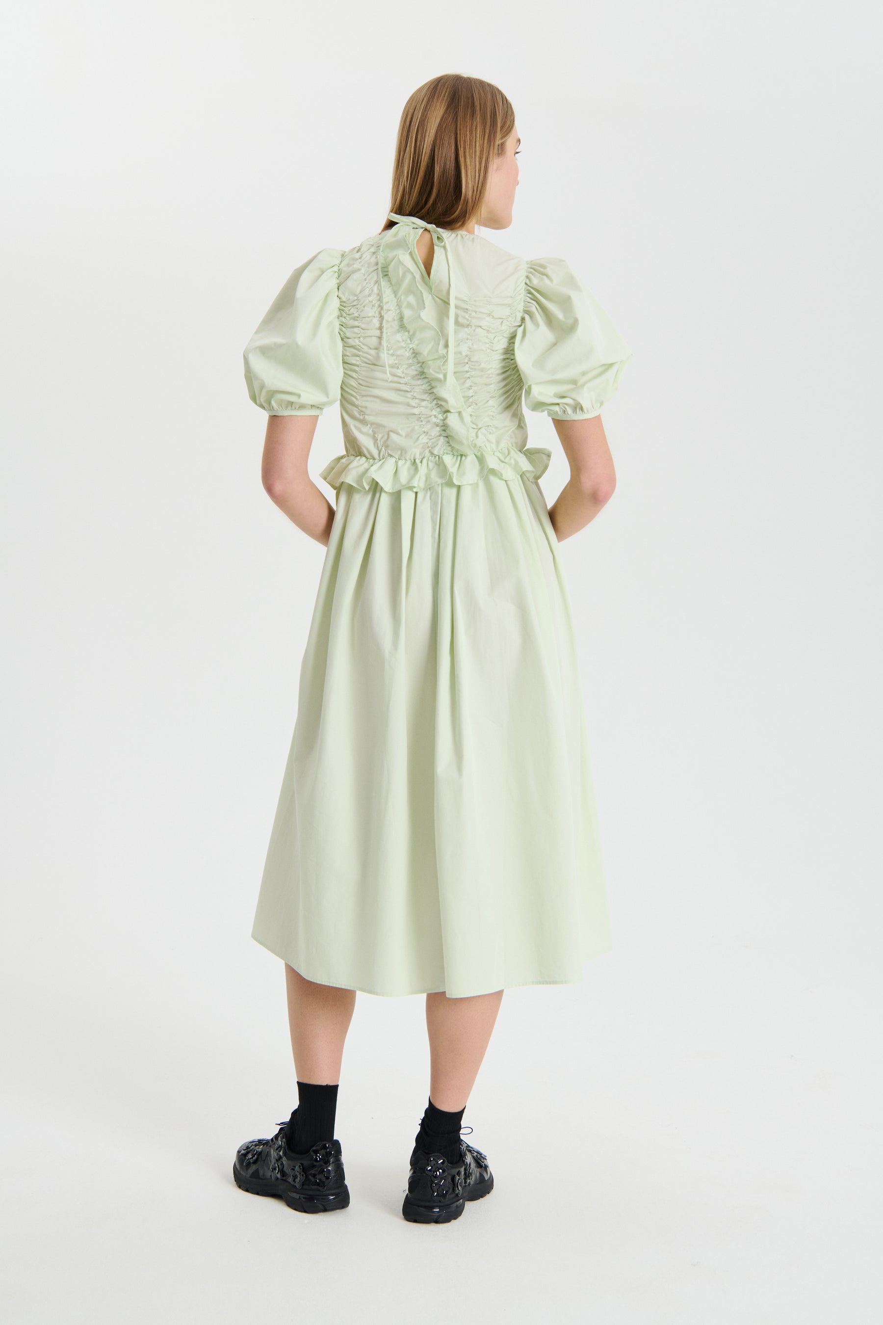 Contrasting Fabric Dress SS21 ルシェルワンピ - キャミワンピース