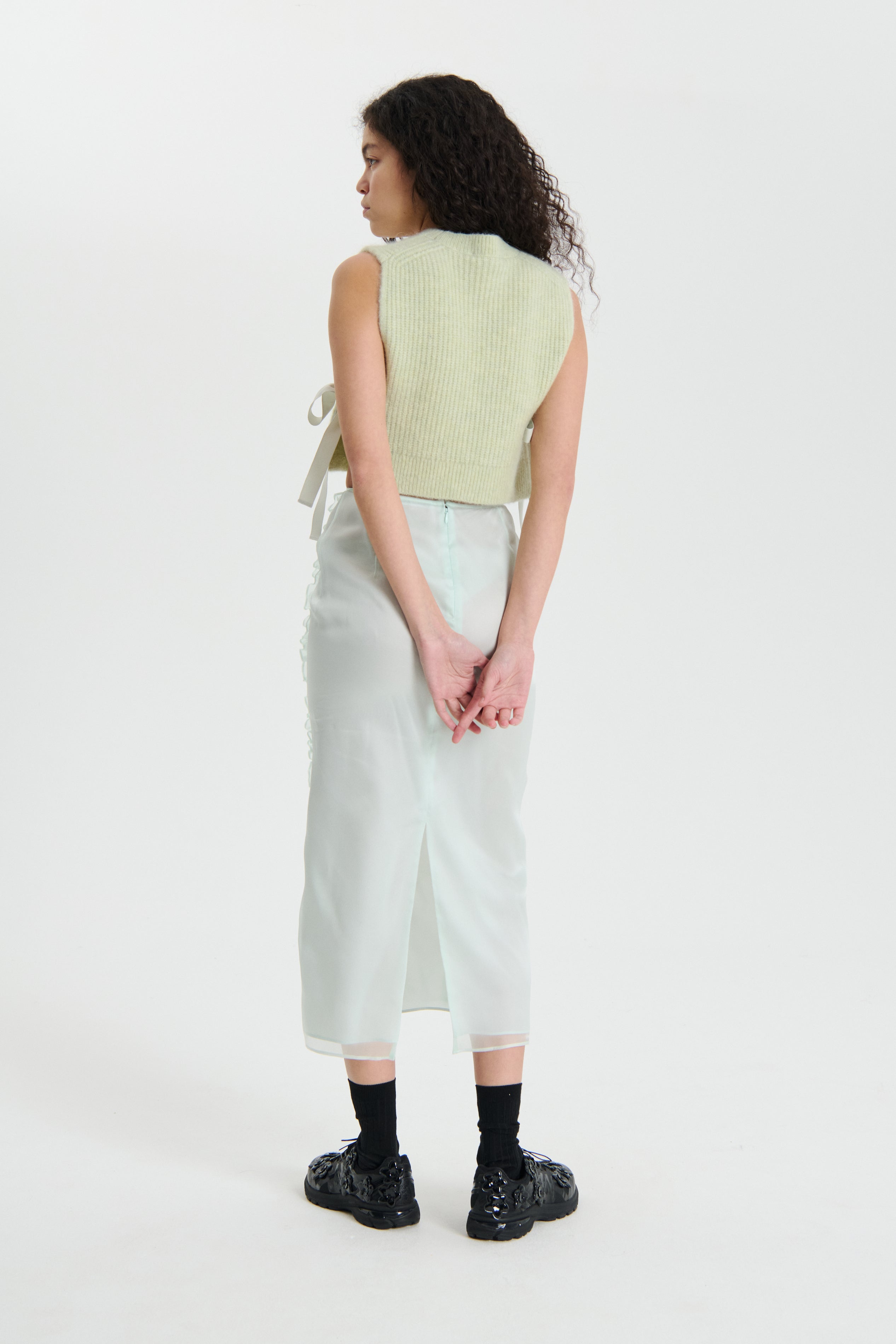 OCEAN | SKIRT SATIN ORGANZA MINT