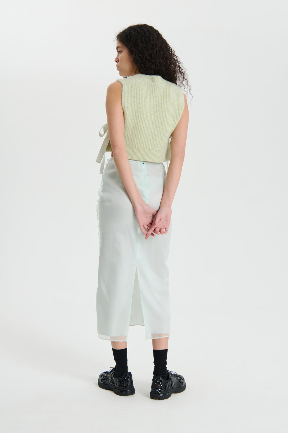 OCEAN | SKIRT SATIN ORGANZA MINT