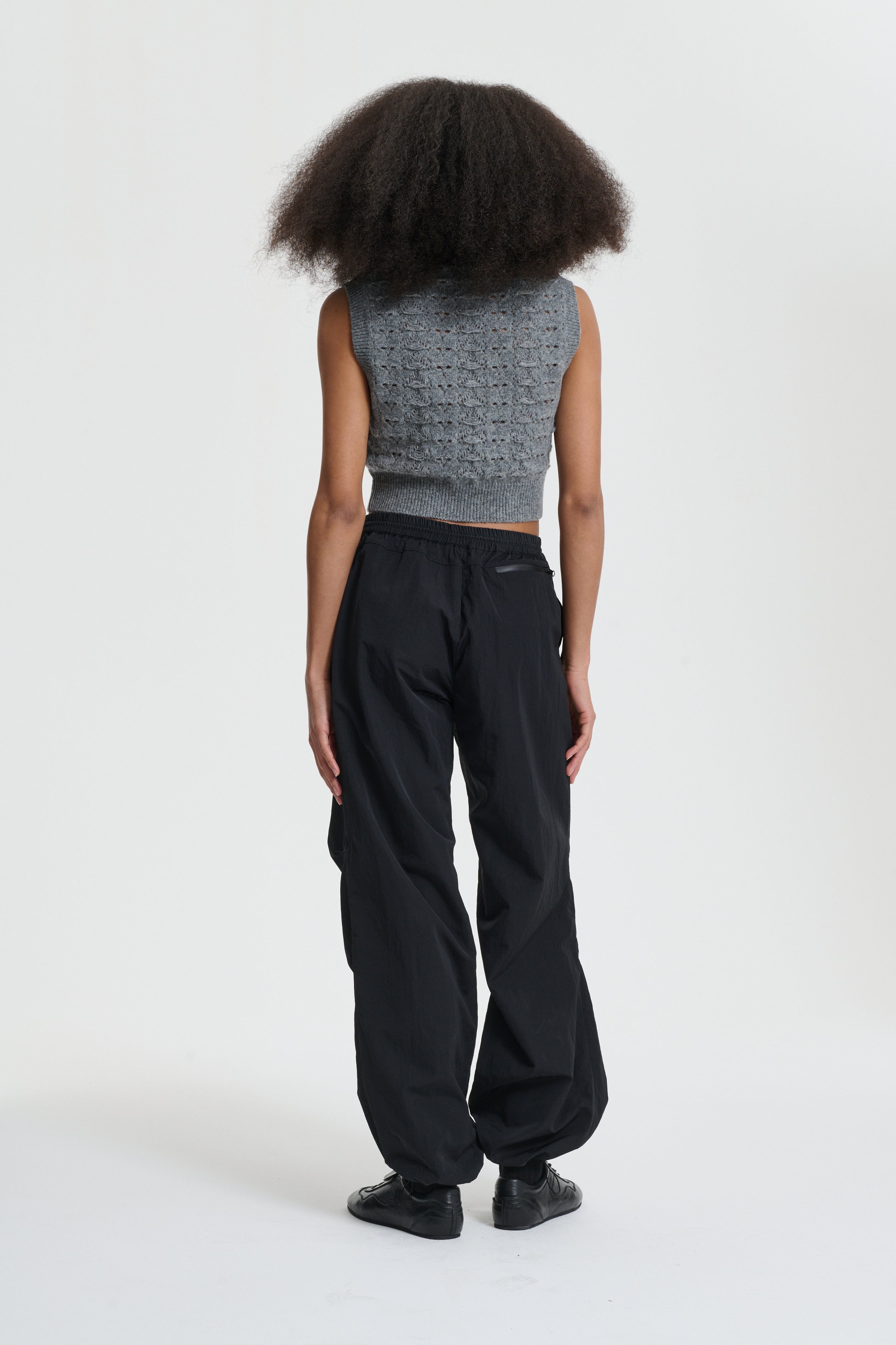 BRISA | VEST HERITAGE LACE KNIT LIGHT GREY – Cecilie Bahnsen