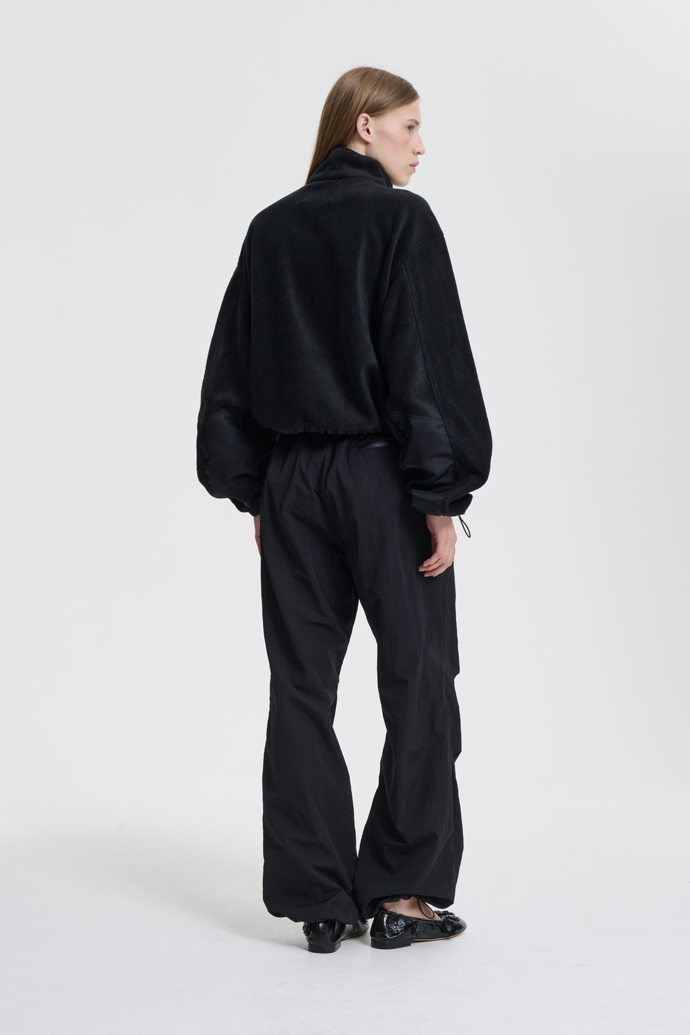 BASTIAN | ANORAK FLEECE BLACK