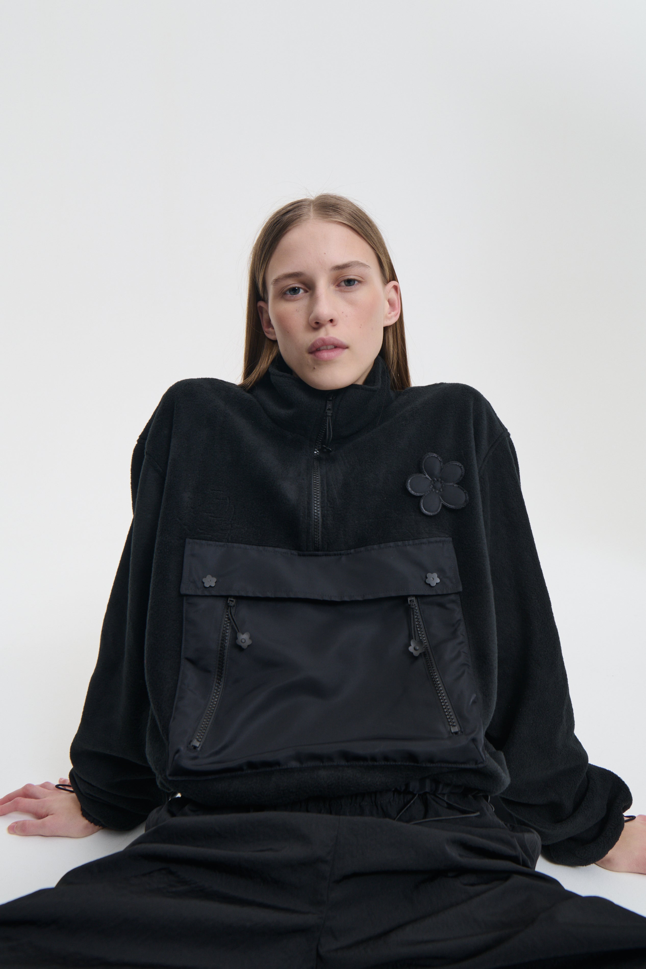 BASTIAN | ANORAK FLEECE BLACK – Cecilie Bahnsen