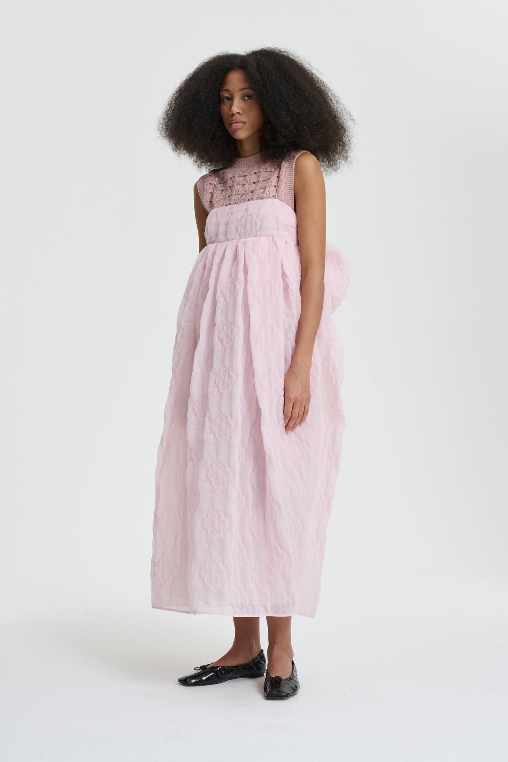 VILMA | DRESS AVENS MATELASSÉ PINK