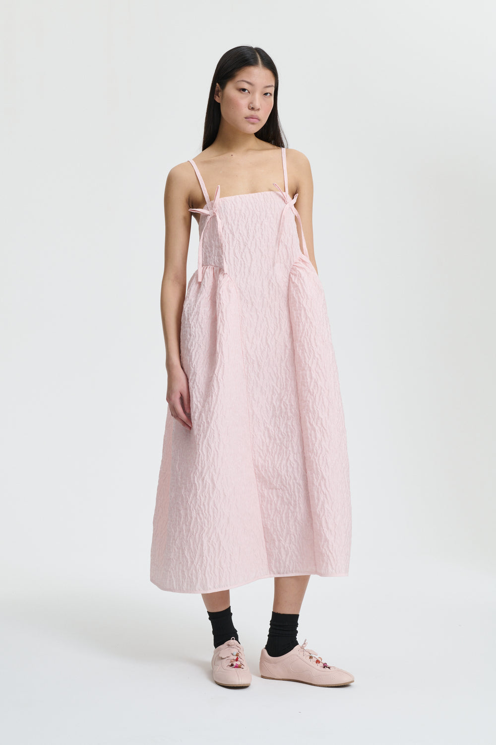 AMBRA | DRESS LOBELIA MATELASSÉ BLUSH PINK