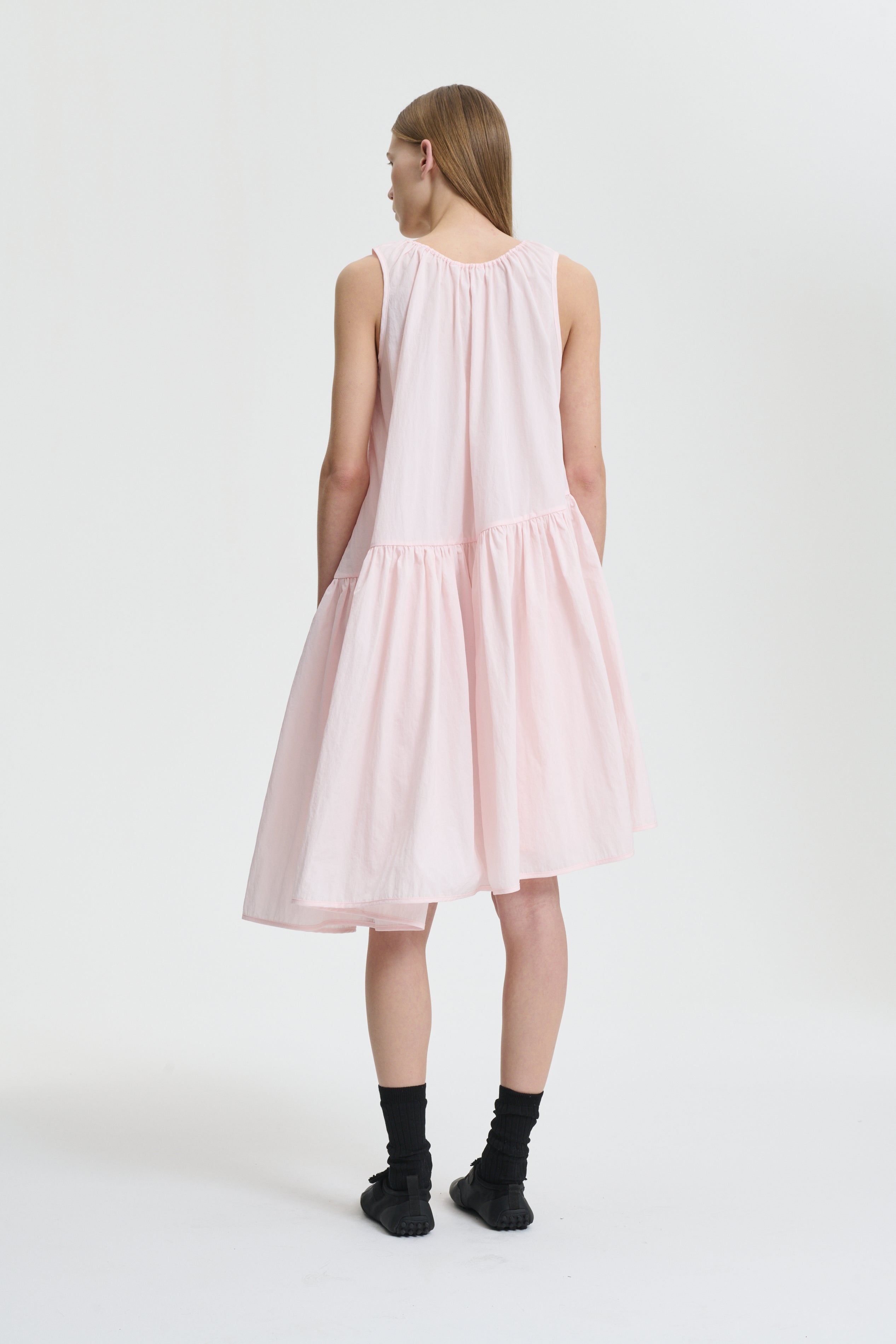 AZELIA | DRESS RECYCLED TAFFETA BLUSH PINK – Cecilie Bahnsen