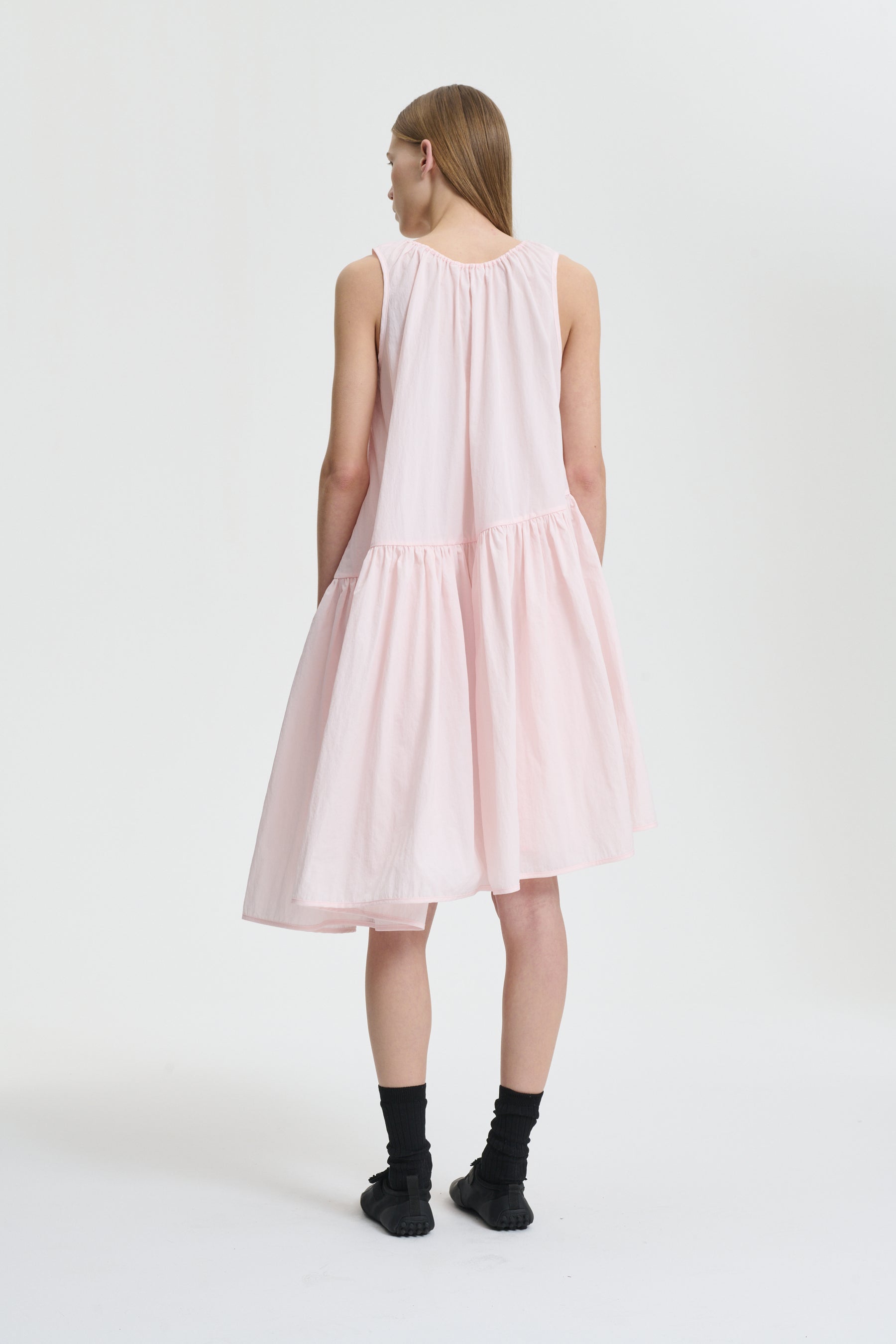 AZELIA | DRESS RECYCLED TAFFETA BLUSH PINK