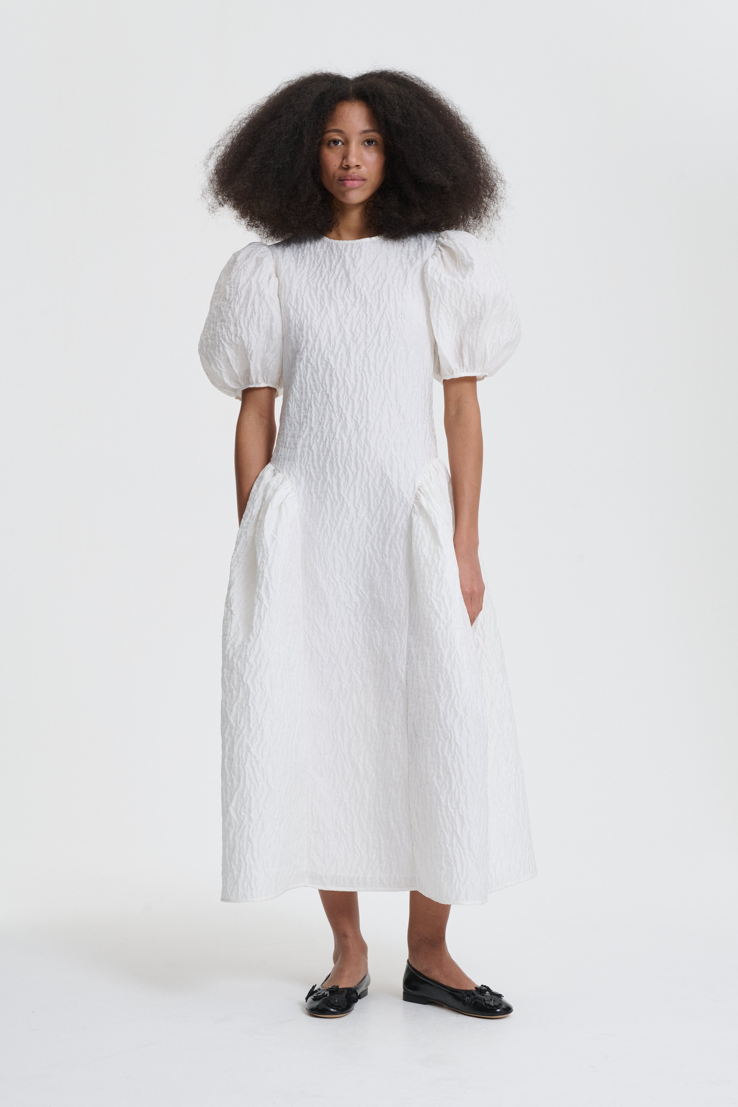 BALI | DRESS LOBELIA MATELASSÉ WHITE