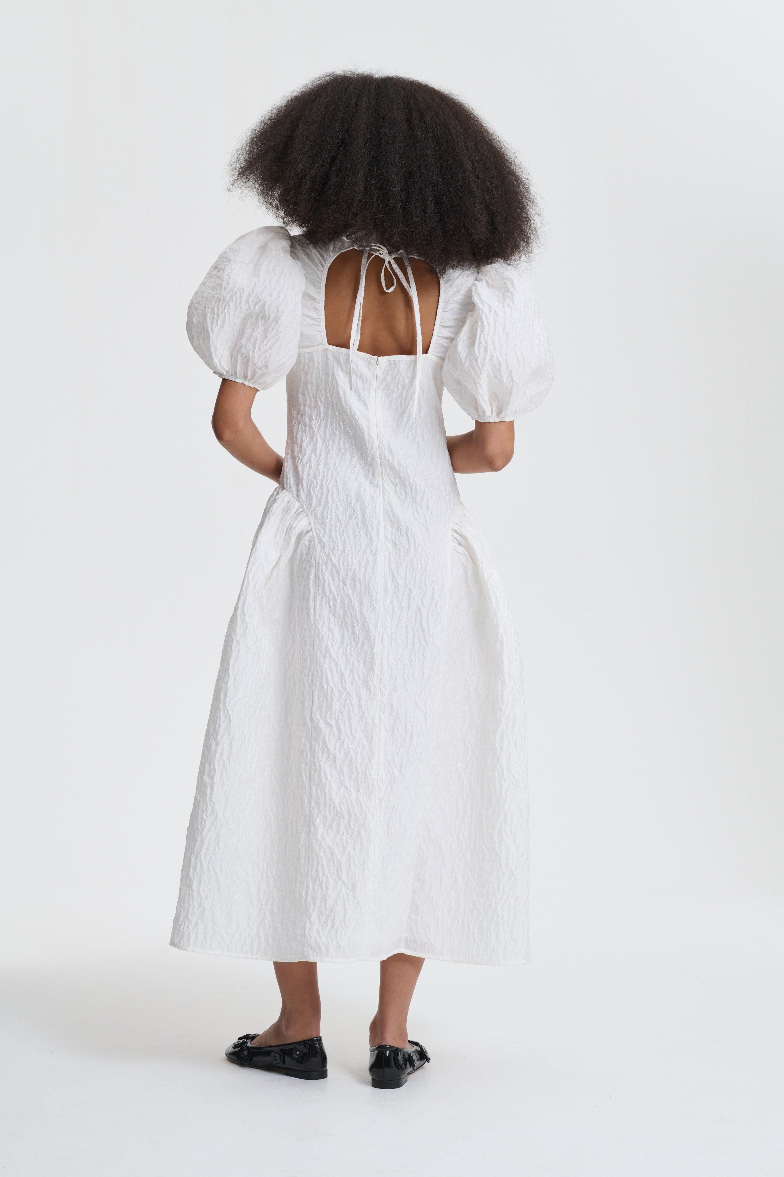 BALI | DRESS LOBELIA MATELASSÉ WHITE