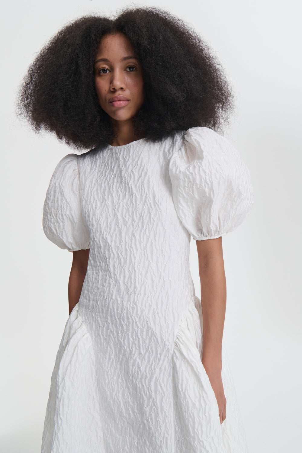 BALI | DRESS LOBELIA MATELASSÉ WHITE BRIDAL