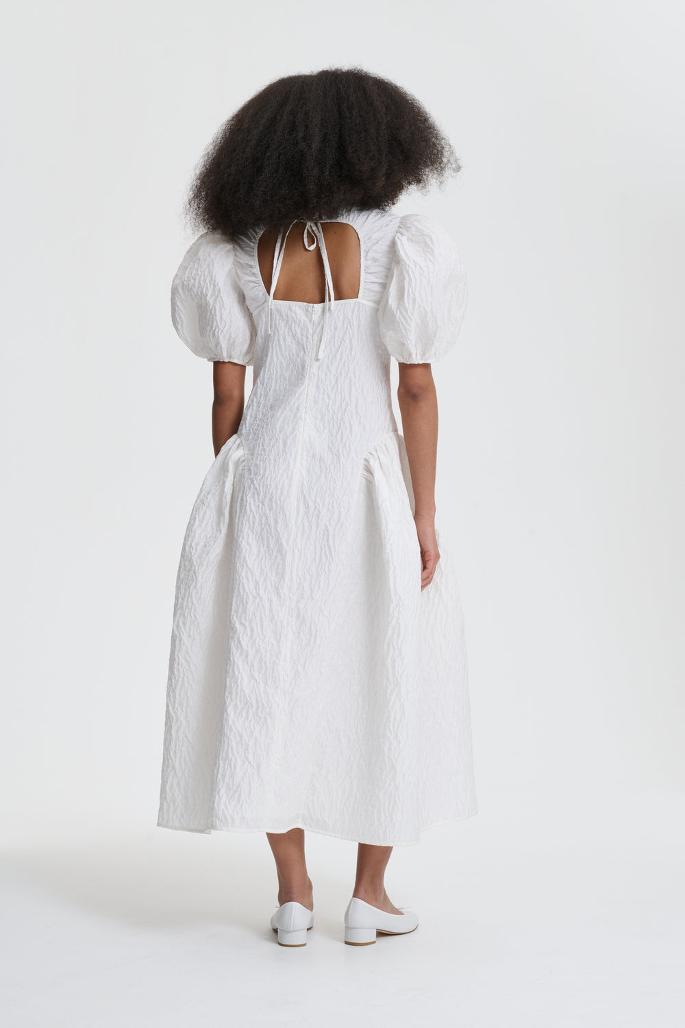 BALI | DRESS LOBELIA MATELASSÉ WHITE BRIDAL
