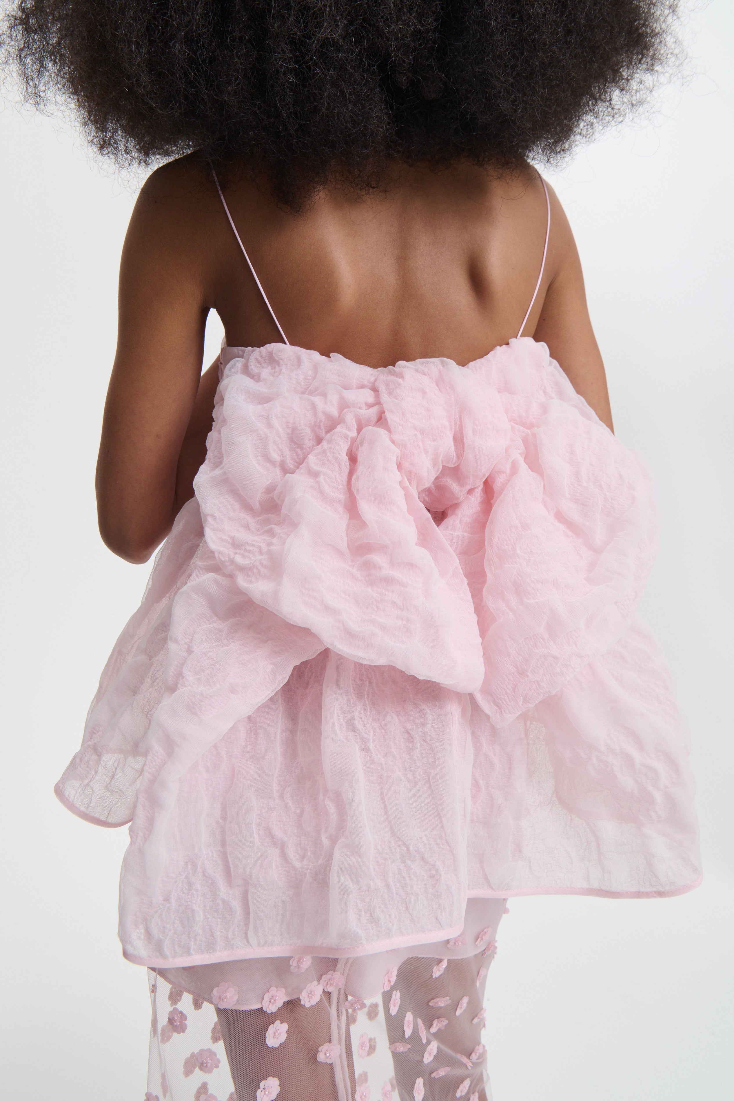 VERONICA | TOP AVENS MATELASSÉ PINK – Cecilie Bahnsen