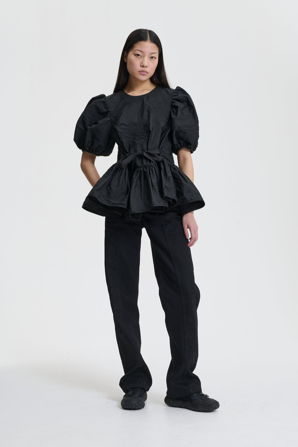 BALE | TOP BORUS JACQUARD BLACK