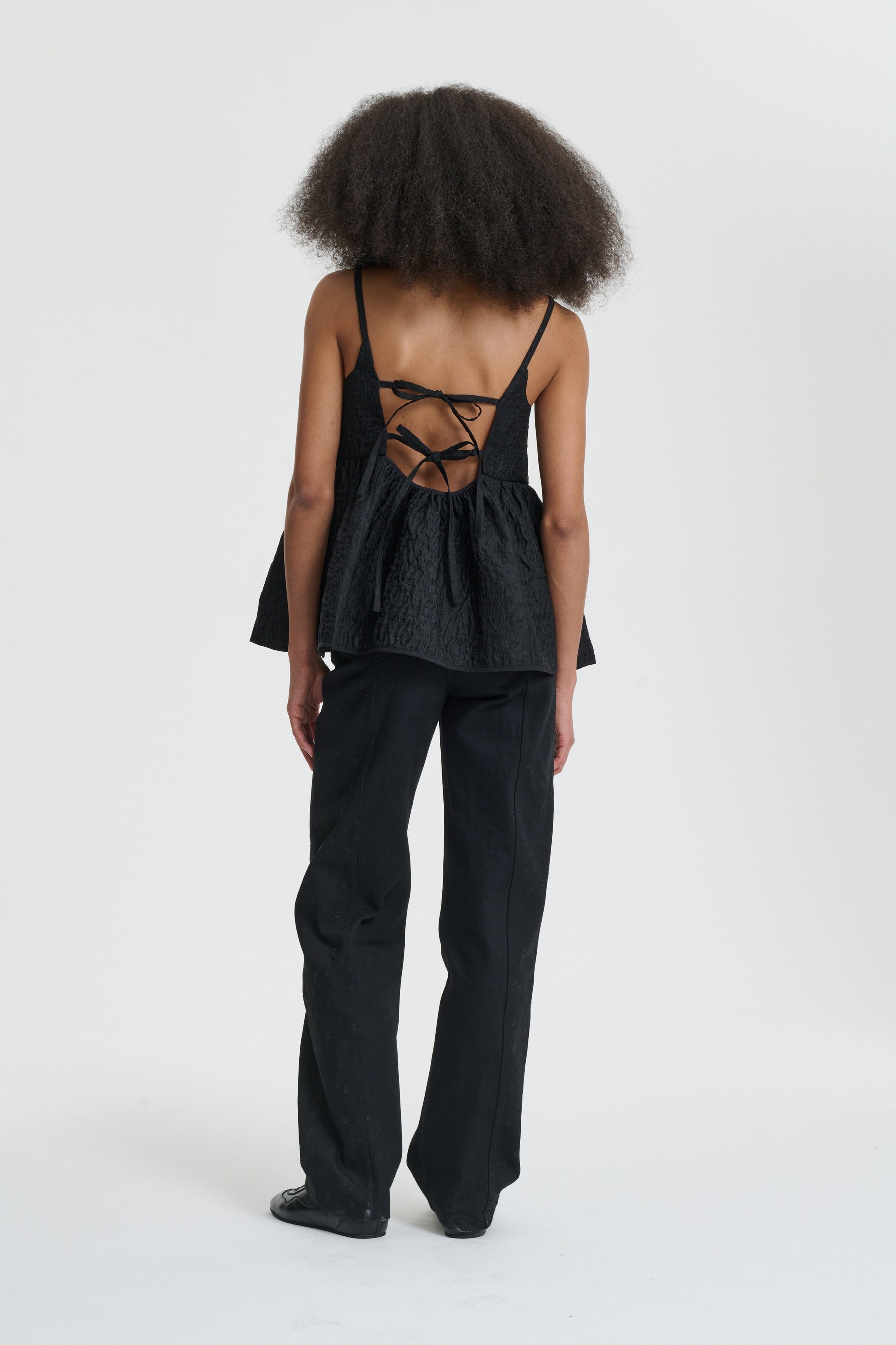 AKIRA | TOP LOBELIA MATELASSÉ BLACK
