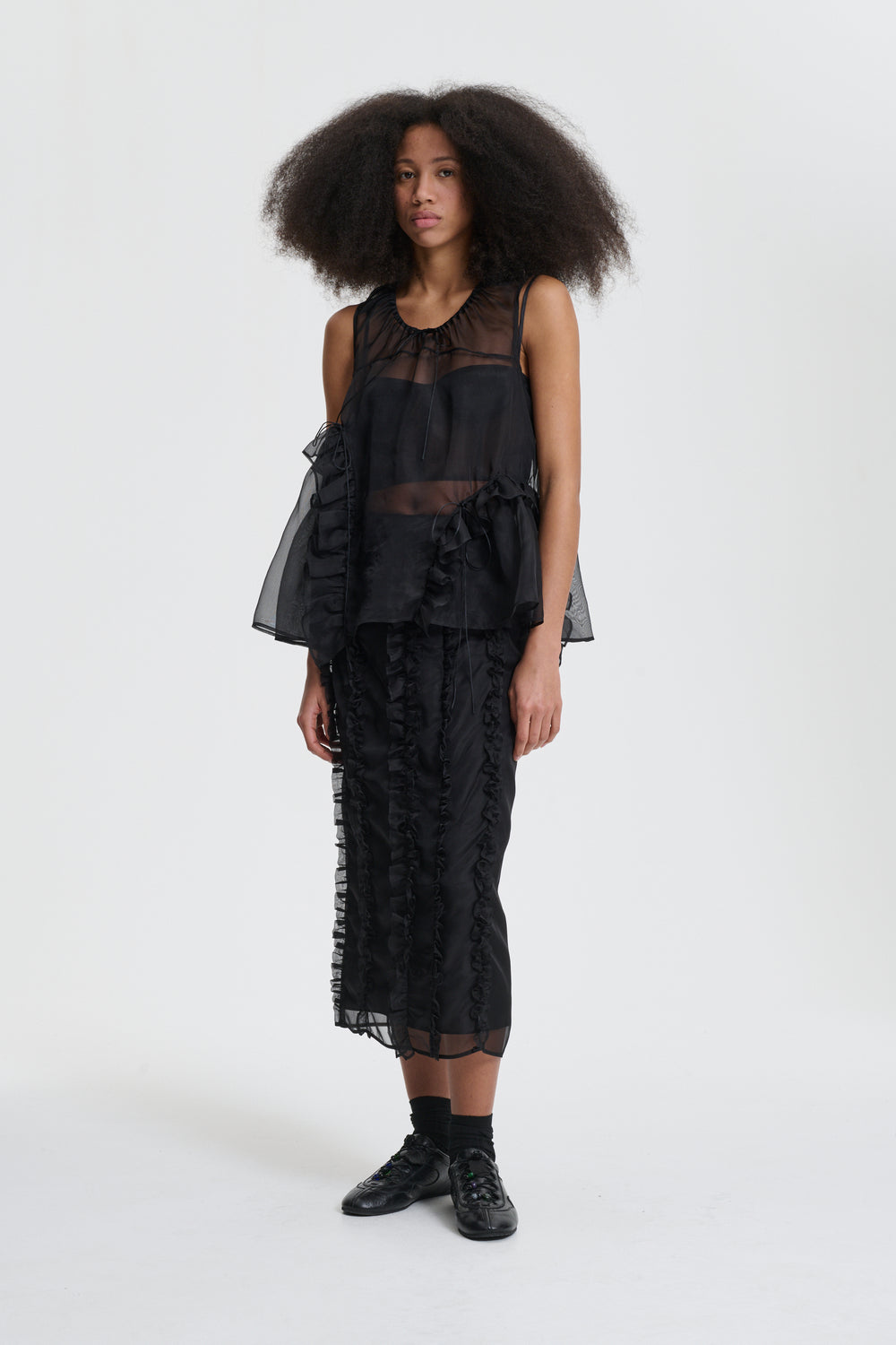 ORSALINA | TOP ORGANZA BLACK