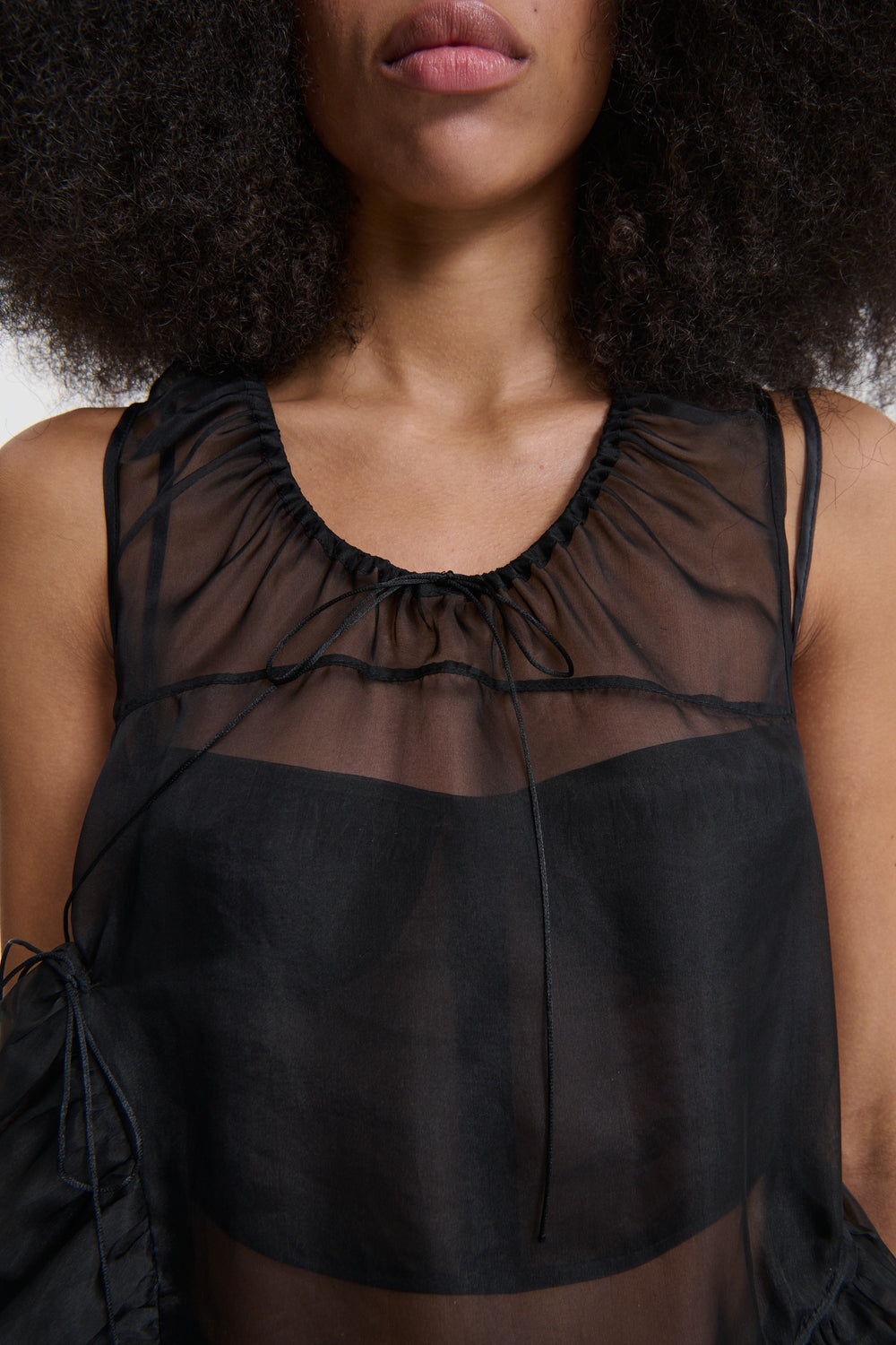 ORSALINA | TOP ORGANZA BLACK
