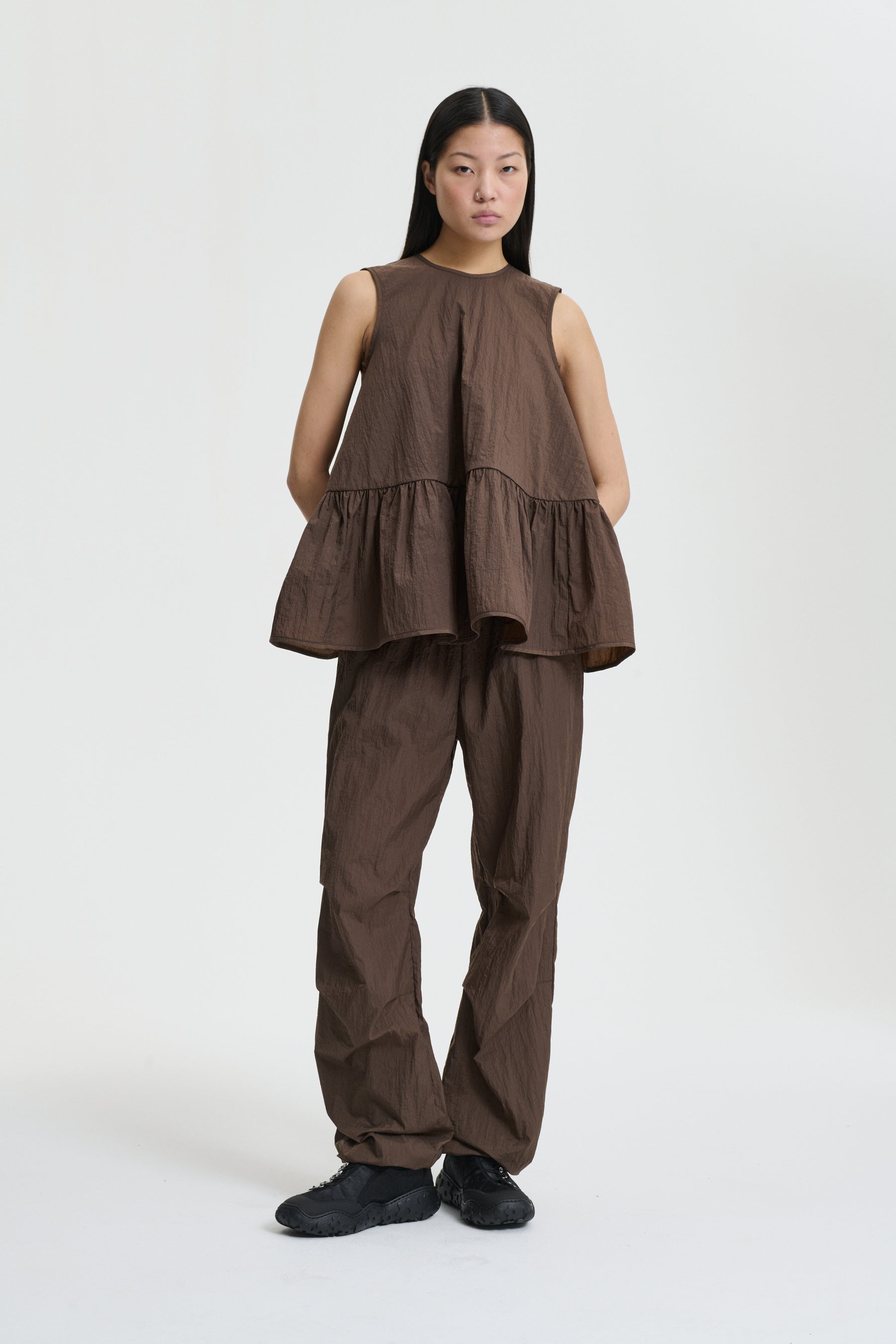 ASTA | TOP RECYCLED TAFFETA SOIL BROWN