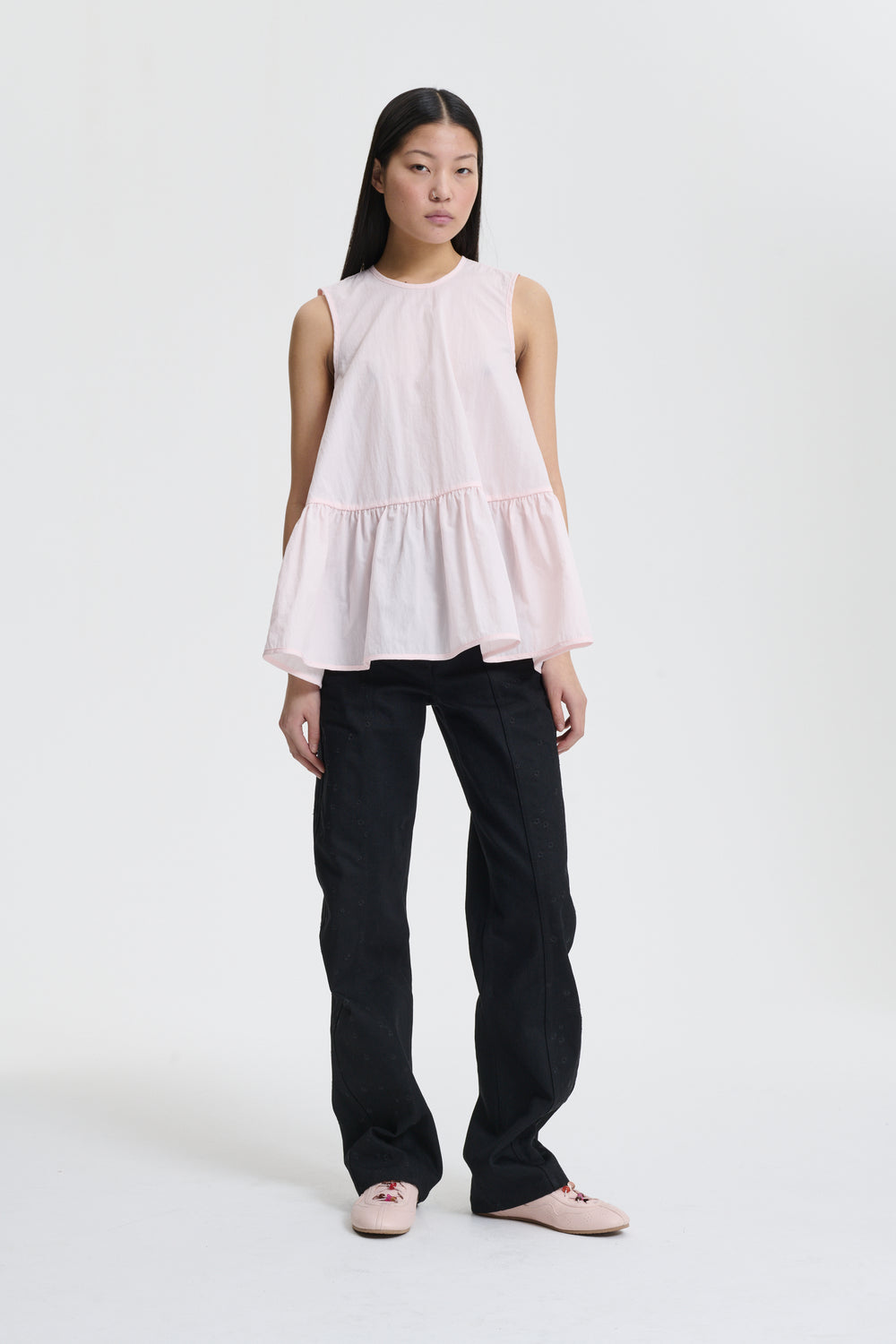 ASTA | TOP RECYCLED TAFFETA BLUSH PINK