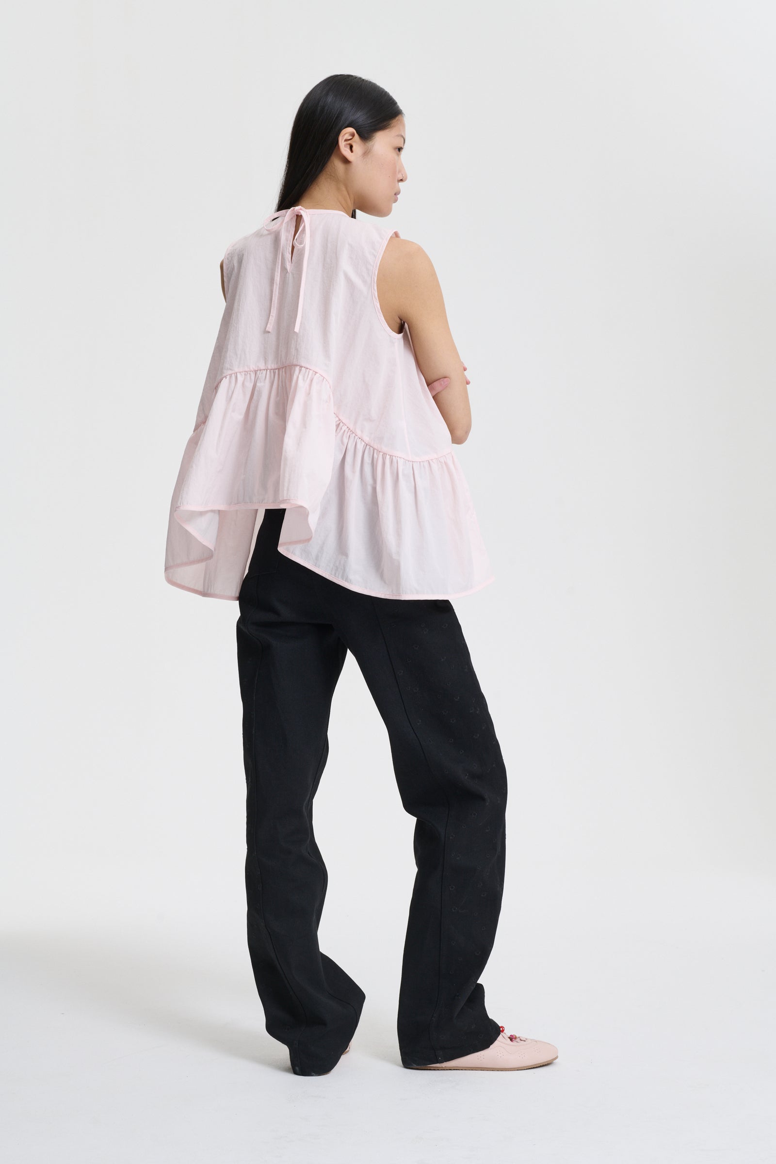 ASTA | TOP RECYCLED TAFFETA BLUSH PINK