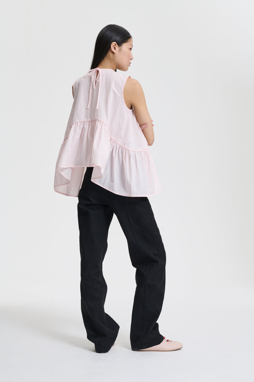 ASTA | TOP RECYCLED TAFFETA BLUSH PINK