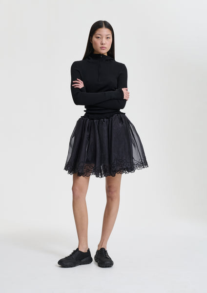 BIBIANA | SKIRT LIQUID MYRTIA BLACK