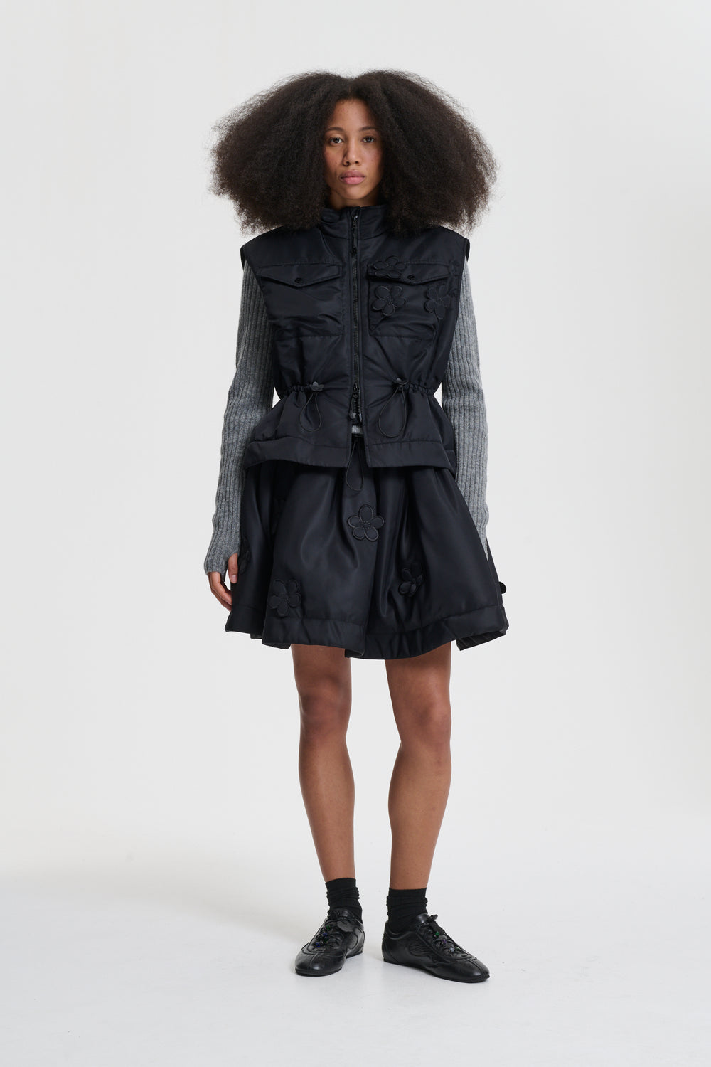 BRUNELLA | SKIRT NYLON BLACK