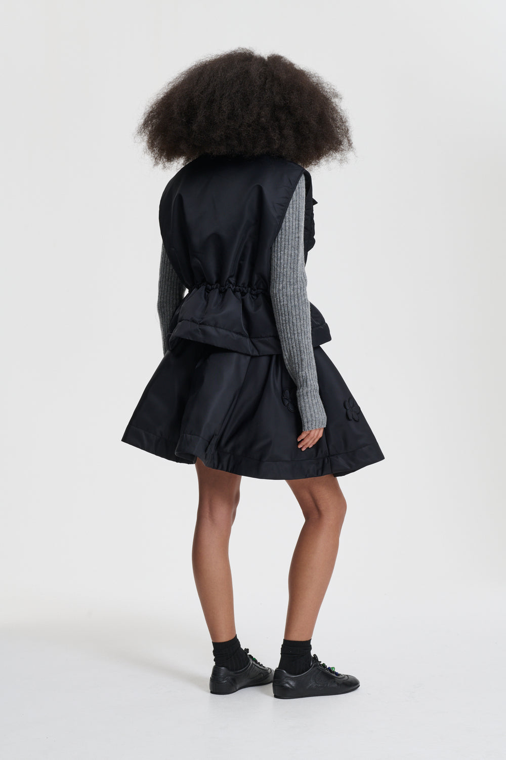BRUNELLA | SKIRT NYLON BLACK