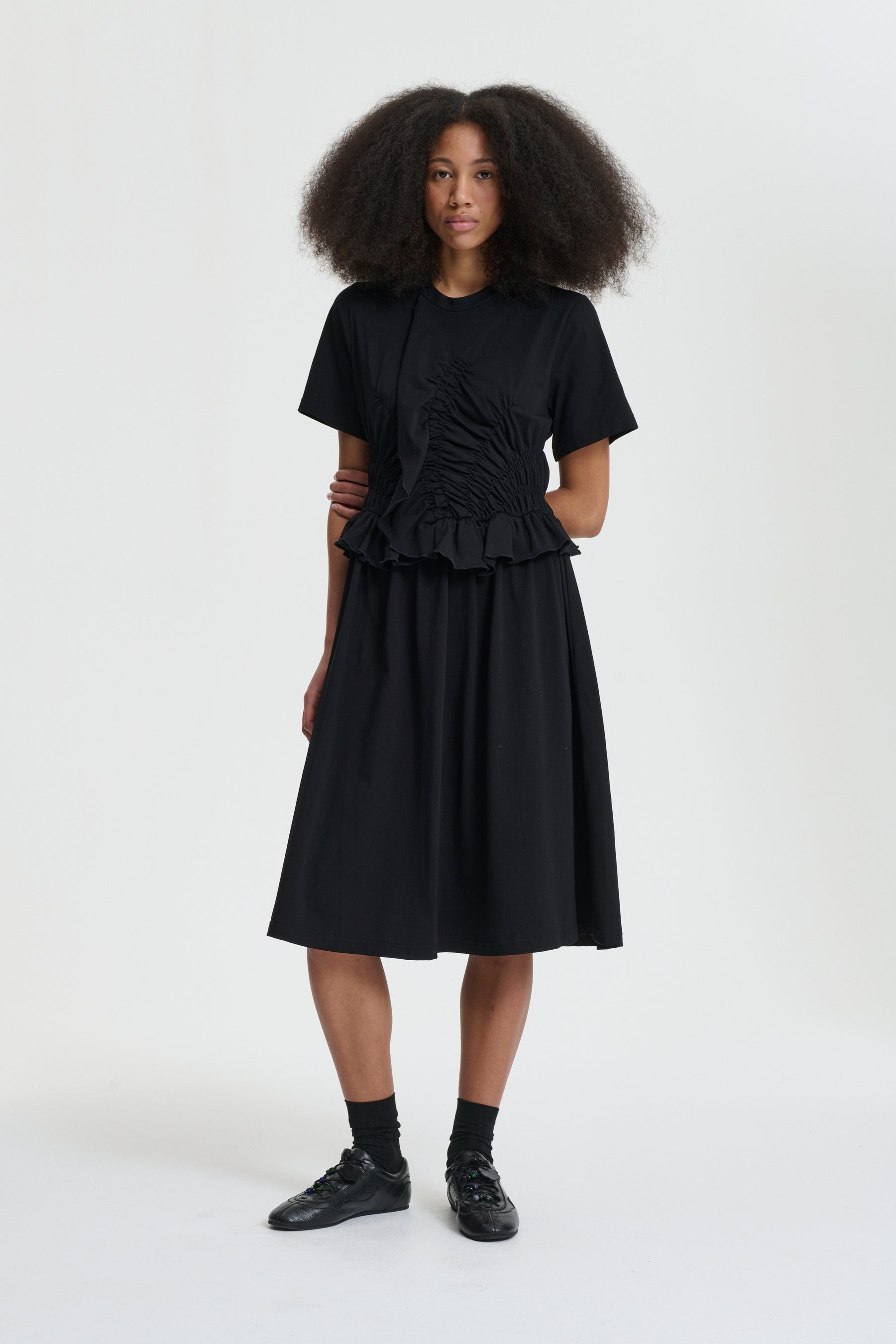 cecilie bahnsen ドレス　黒　トップス BONNIE | DRESS JERSEY BLACK