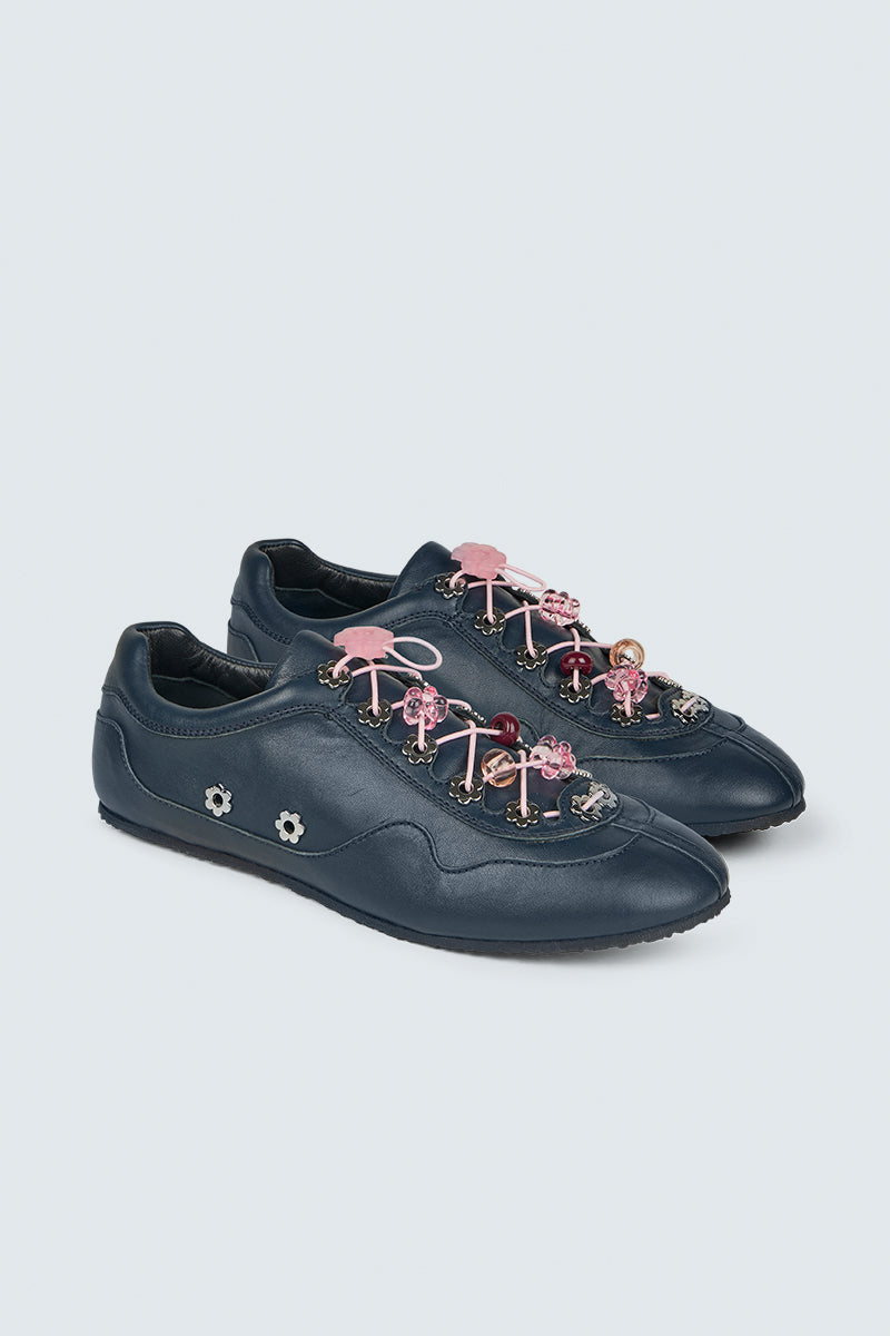 CBBLAISE STUD SNEAKERS NAPPA NAVY