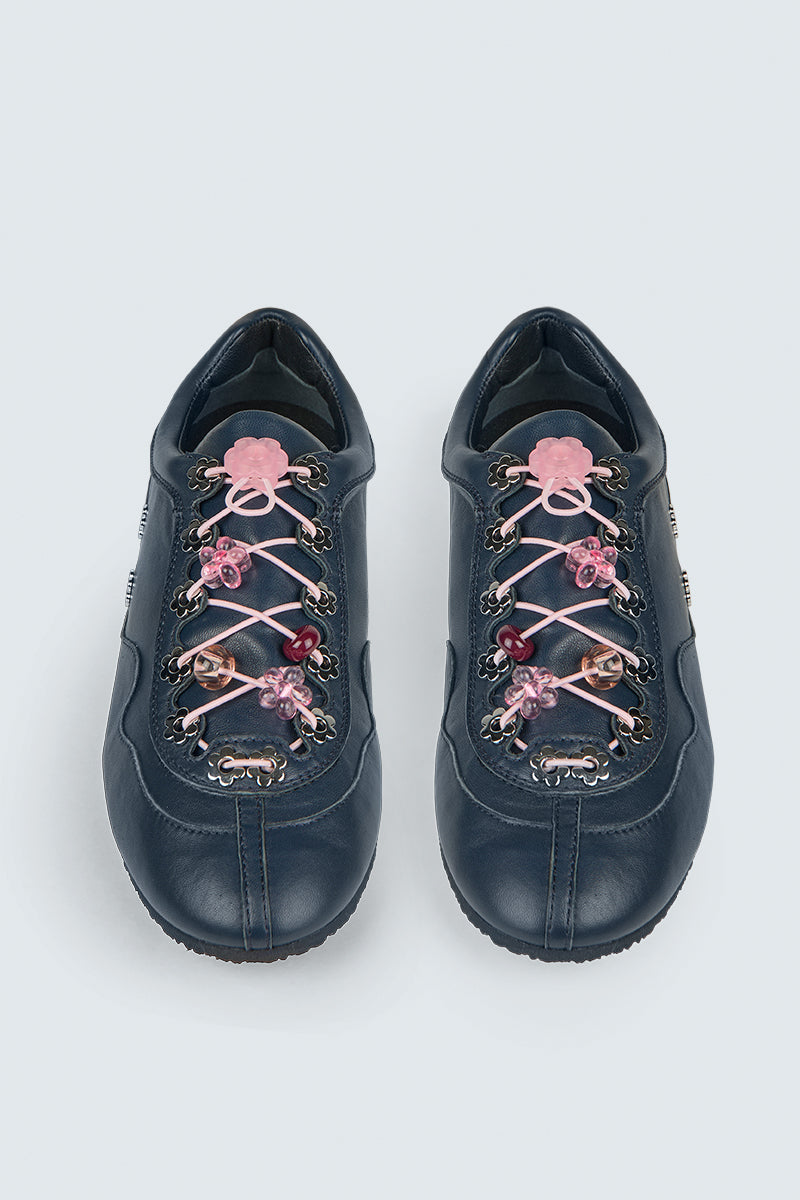 CBBLAISE STUD SNEAKERS NAPPA NAVY
