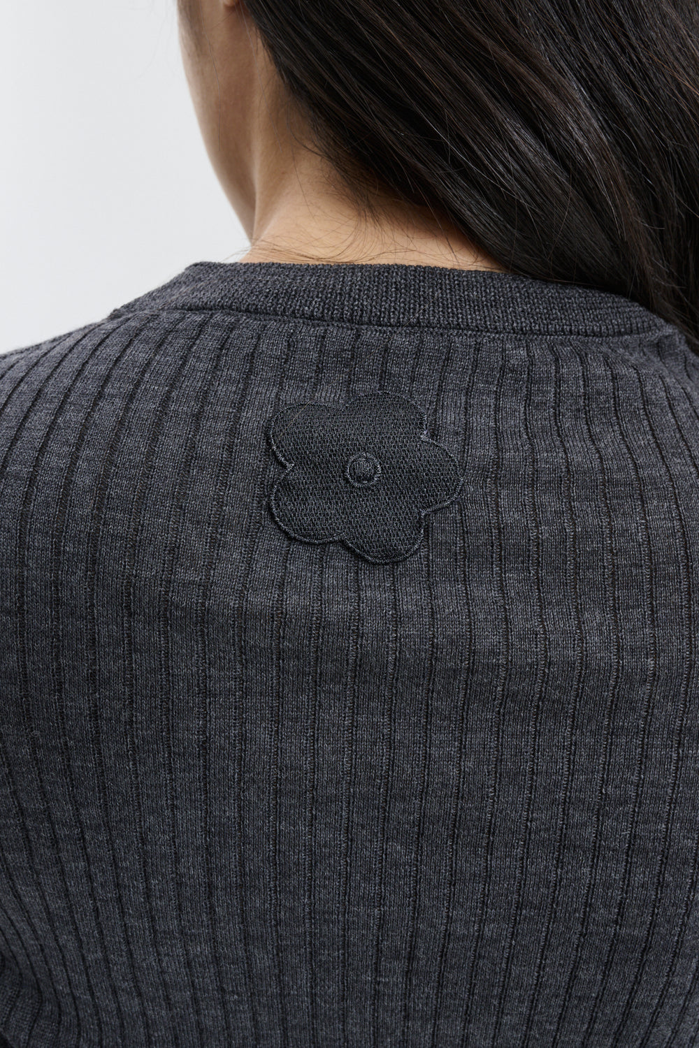 CBFLORINE | TOP FINE MERINO GREY MELANGE