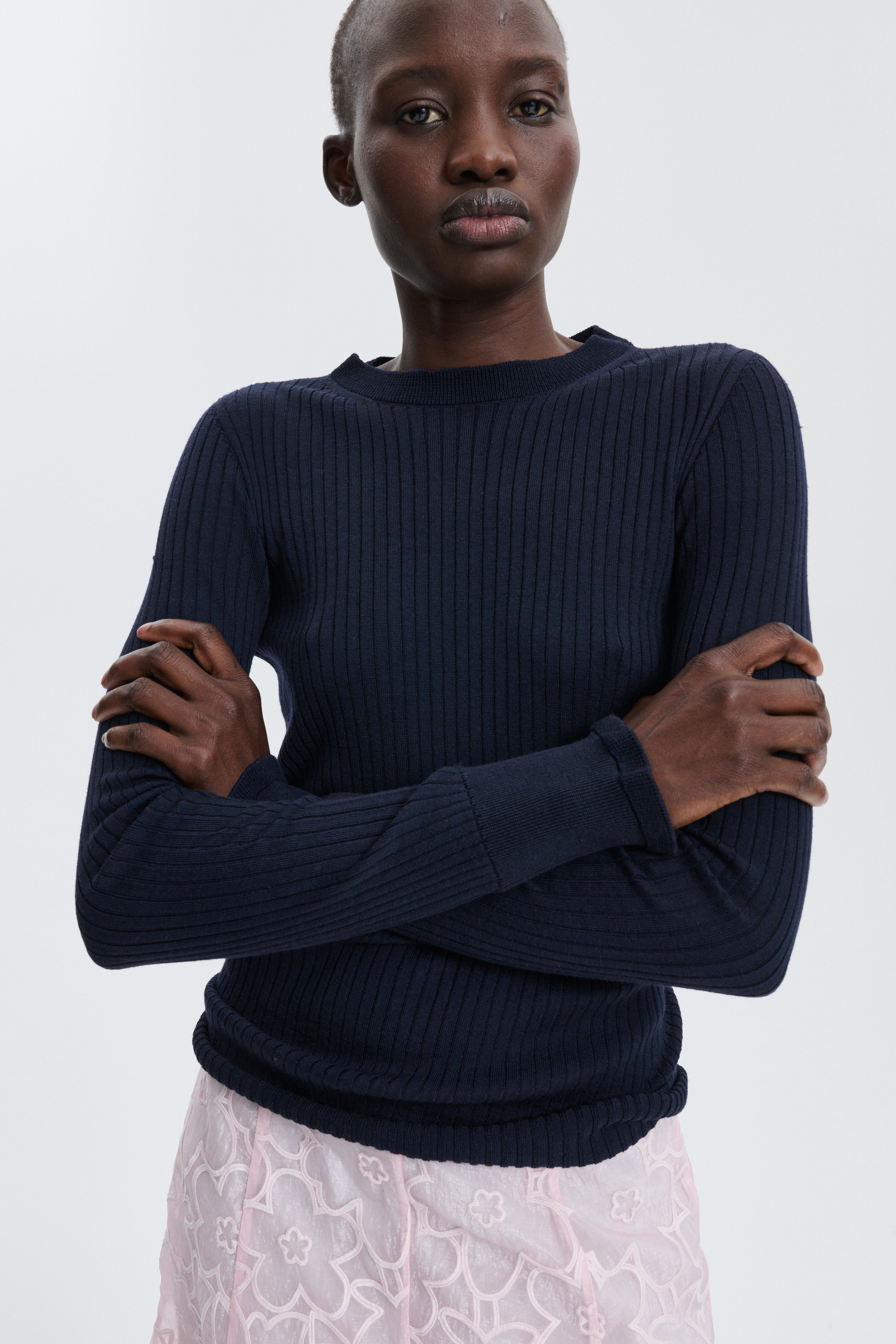 CBFLORINE | TOP FINE MERINO NAVY