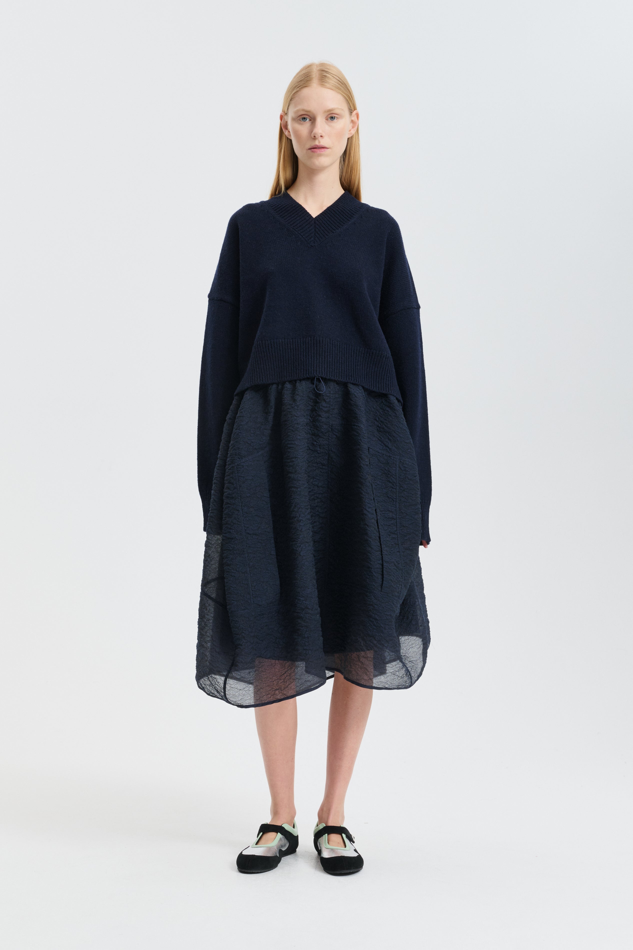 CBFENNE | JUMPER WINTER LAMBSWOOL NAVY