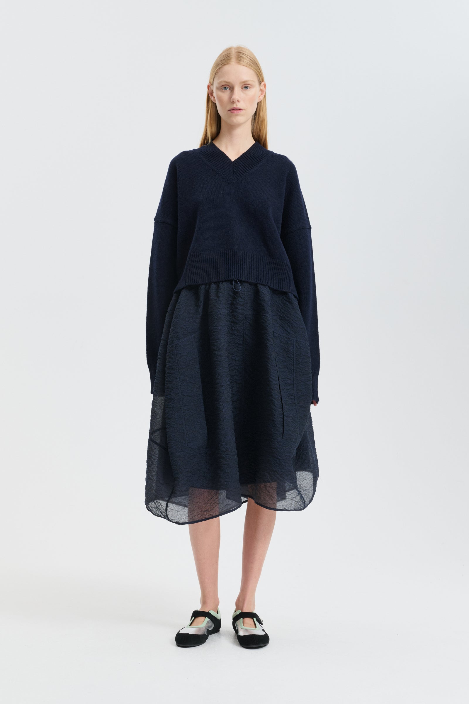 CBFENNE | JUMPER WINTER LAMBSWOOL NAVY